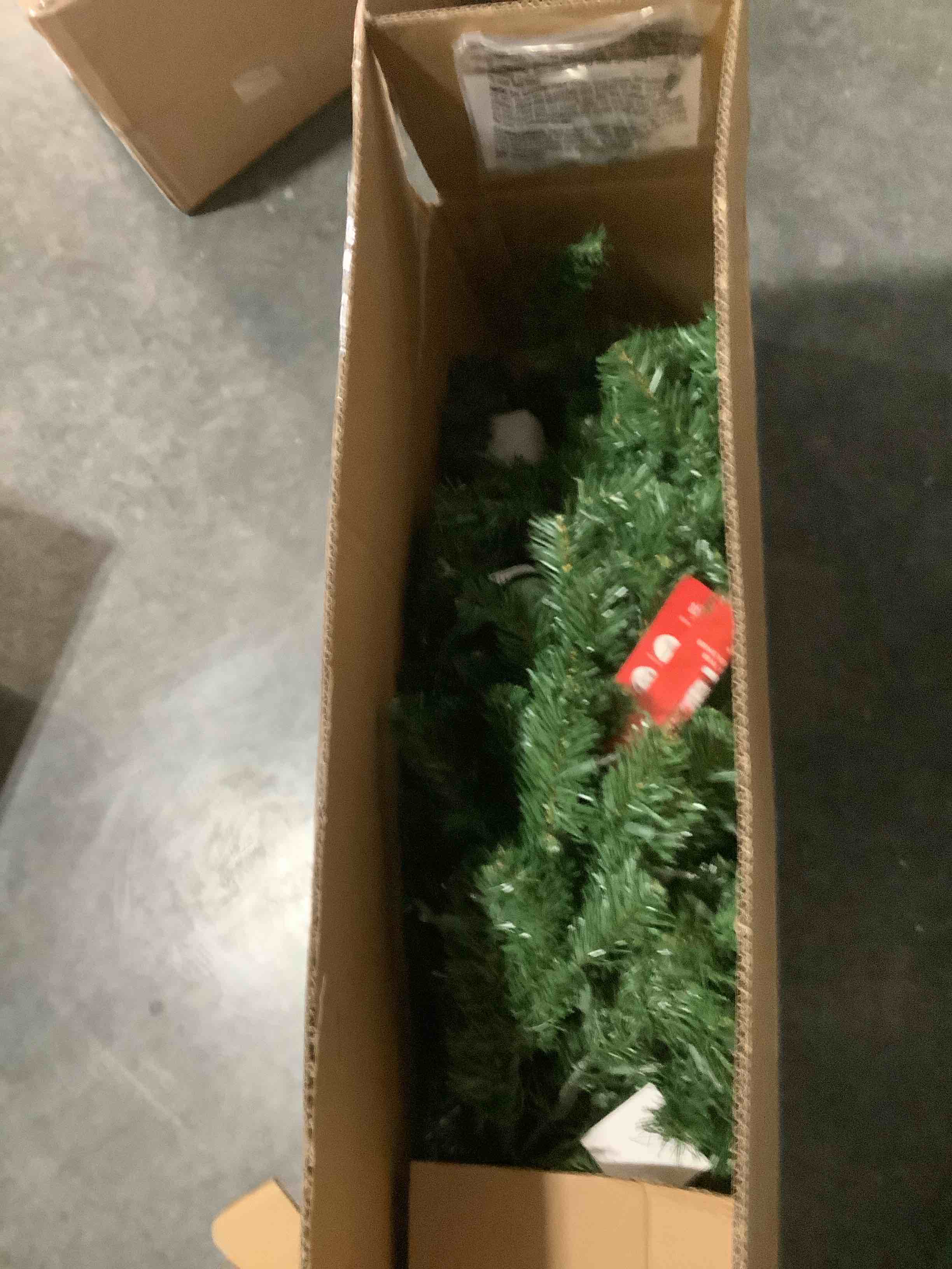 Condition photo showing Good Condition for National Tree Company 6 ft Pre-Lit Artificial Christmas Tree, Kincaid Spruce, 400 Clear Lights, 700 Tips, Includes Stand, green 6ft Tree