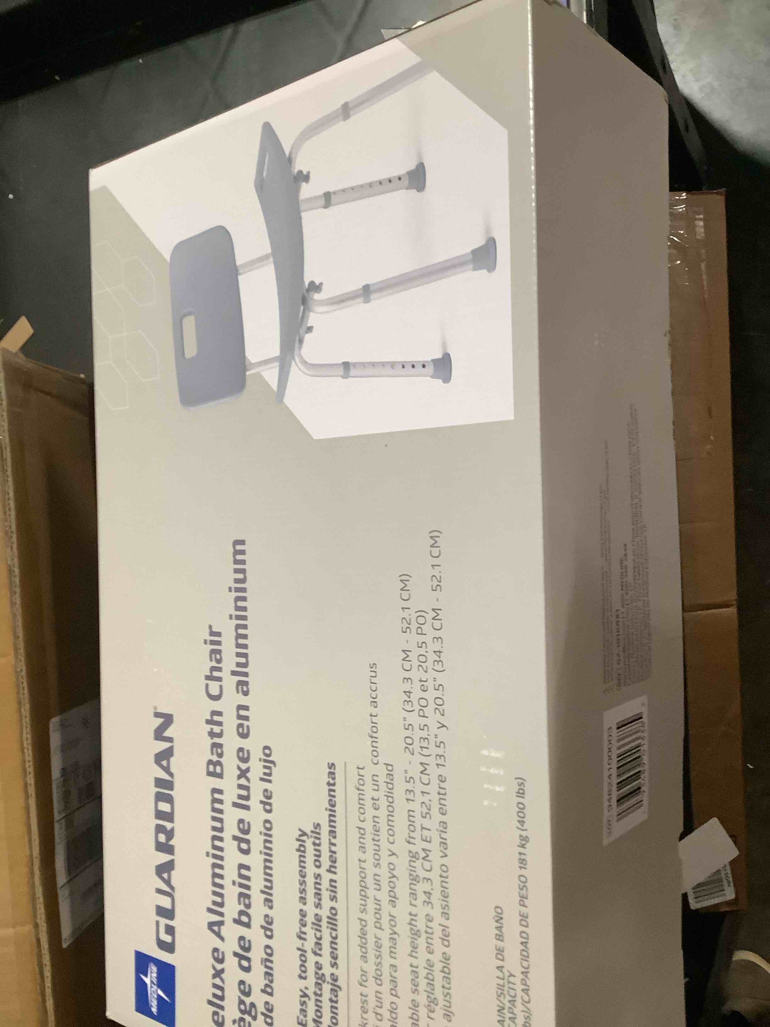 Condition photo showing As Is for Medline - Bath Chair - gray