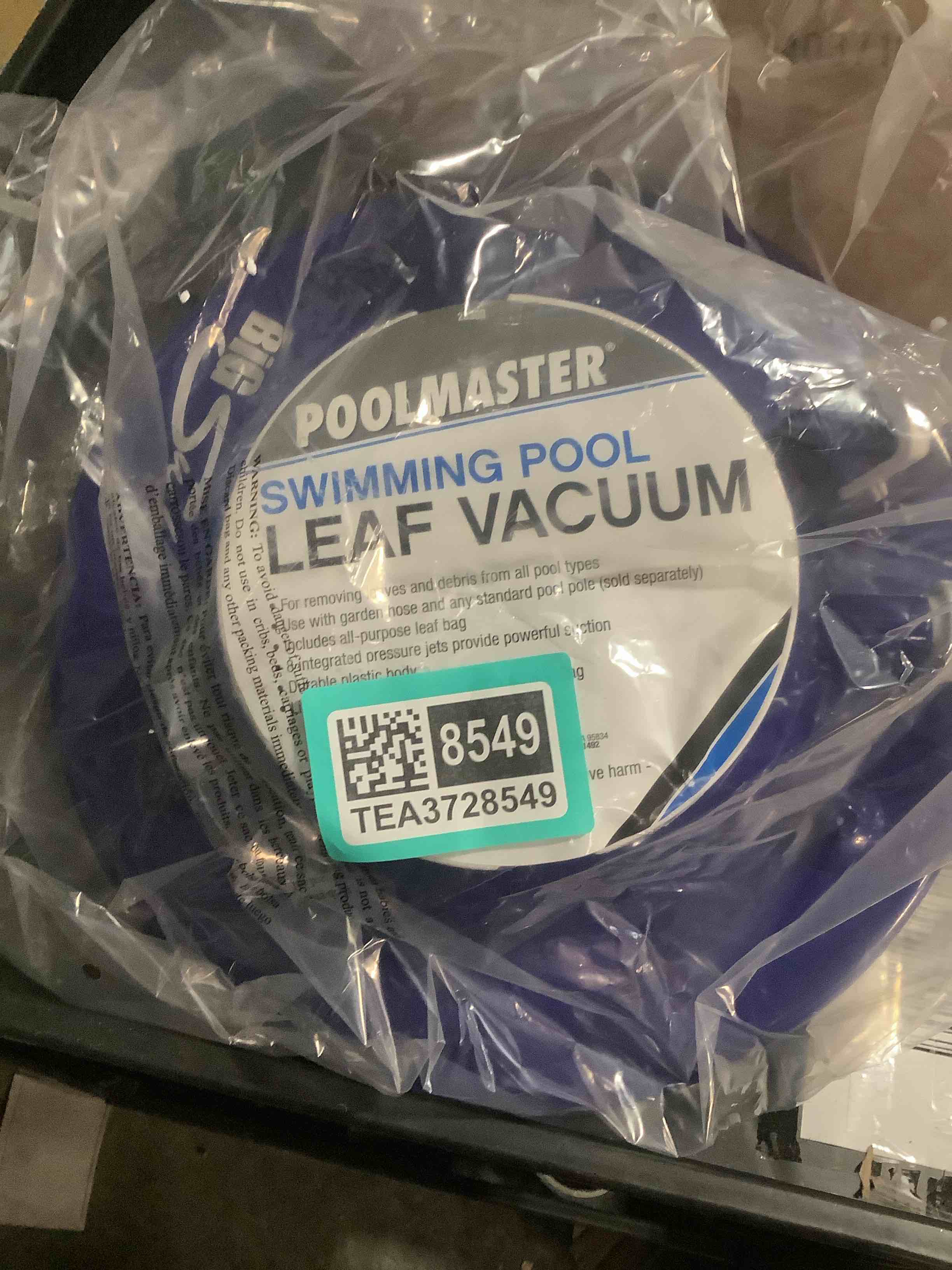 Condition photo showing Good Condition for Poolmaster 28300 Big Sucker Manual Swimming Pool Leaf Vacuum Head, Blue