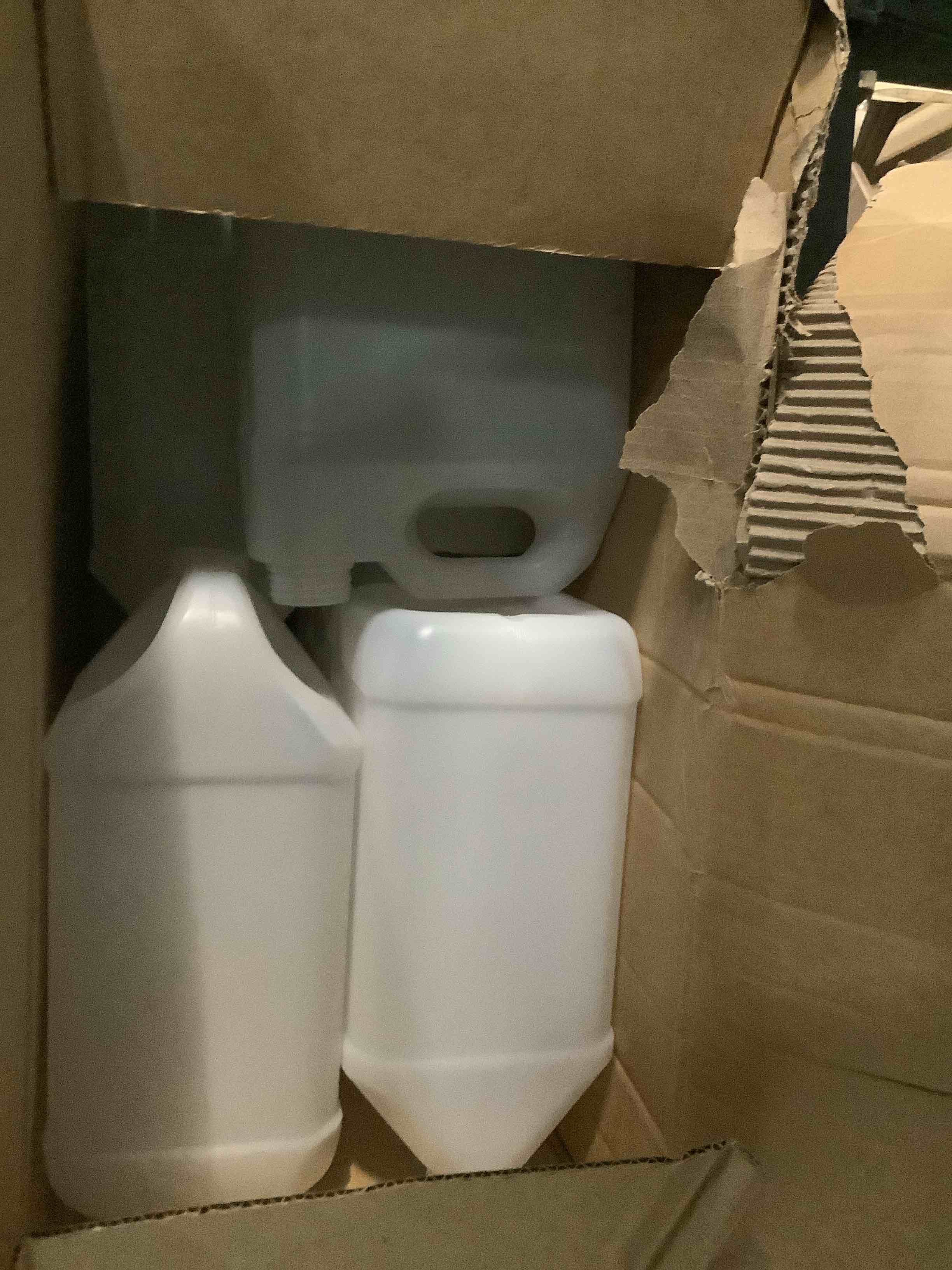 Condition photo showing Good Condition for 16 Pcs 1 Gallon Plastic Jug with Lids Square Empty Storage Containers HDPE Carboy Plastic Jar Containers for Water Beverage Oil Liquids (Translucent Color)