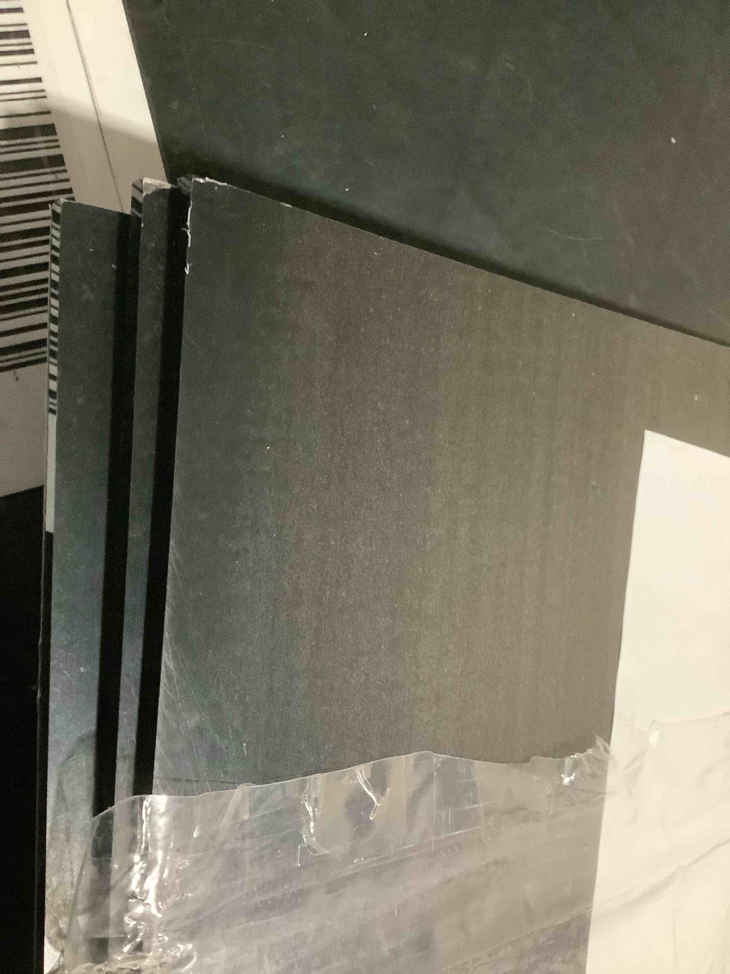 Condition photo showing Good Condition for Wenqik 3 Pcs Black Acrylic Sheet 11.8" x 23.6" x 1/4" Black Cast Sheet with Protective Paper Plastic Panel Display for DIY Project Craft Display Frames Business Signage Wedding Invitation