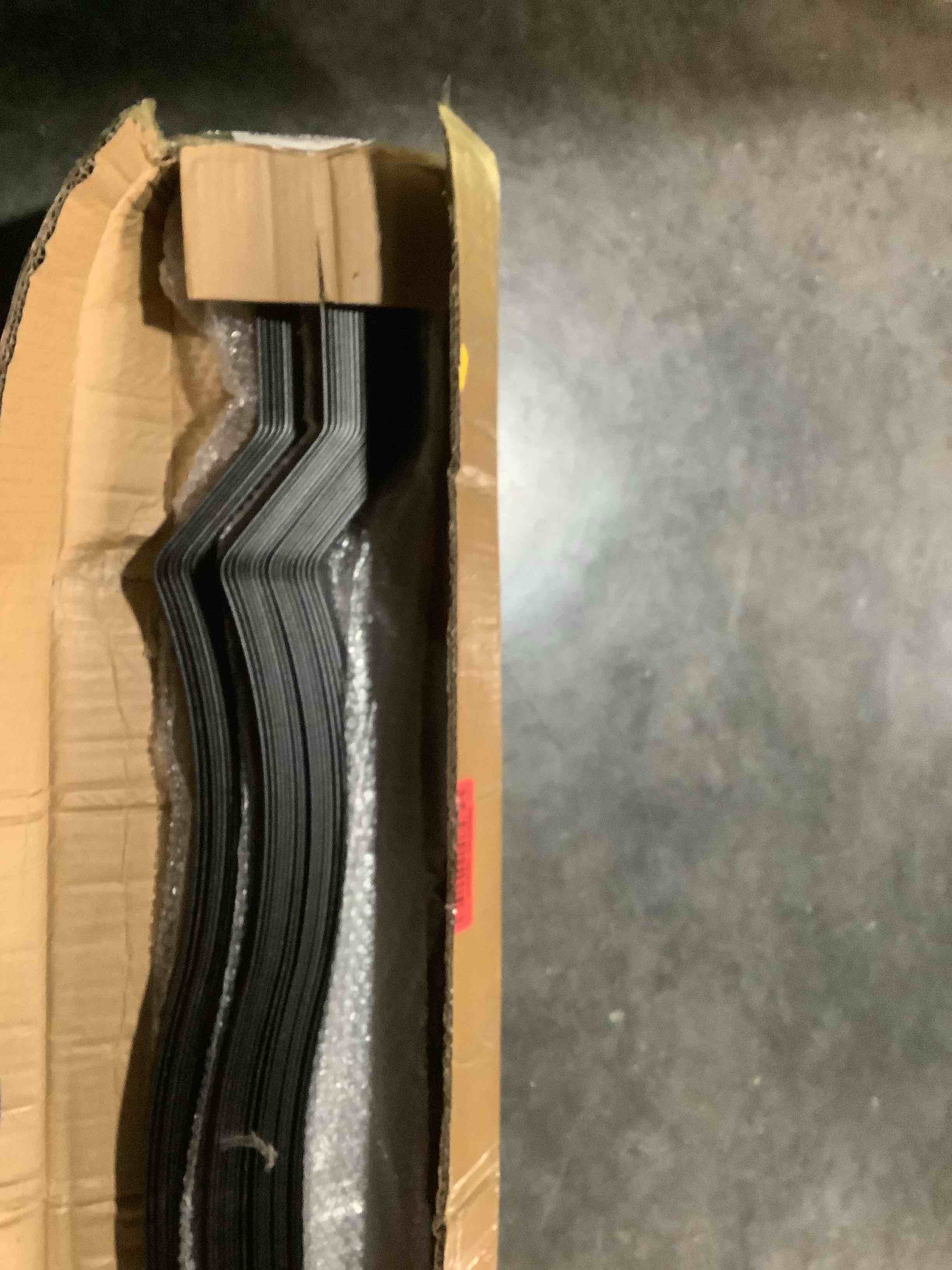 Condition photo showing Good Condition for Akenow 36" Heavy Duty Deck Balusters 51 Pack, Deck Spindles, Wave Arc Metal Deck Railing with Screws Compatible with Wood and Composite, Staircase Balusters for Deck Railing, Stairs, Porches