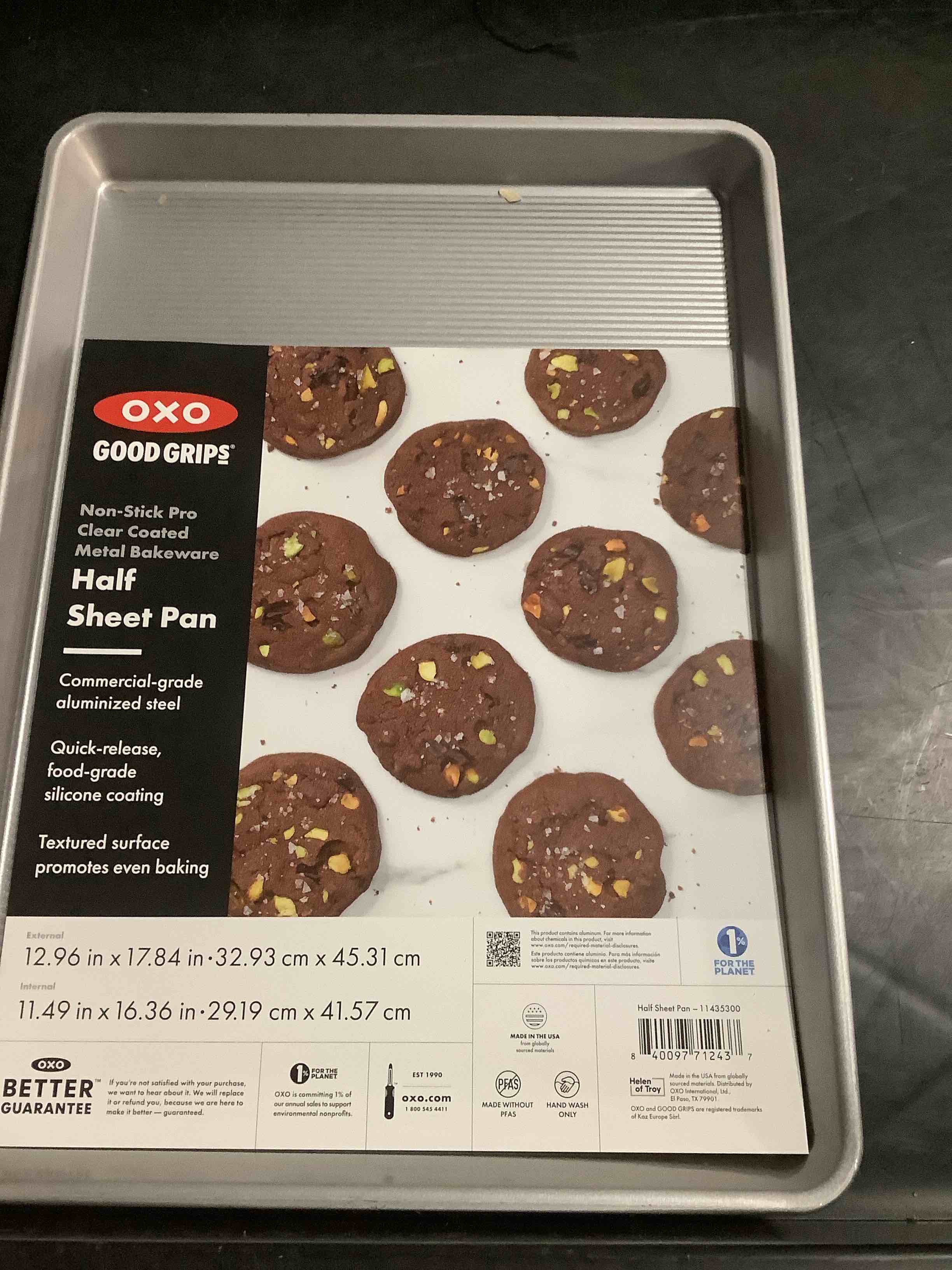Condition photo showing Good Condition for OXO Good Grips Nonstick Pro Clear Coated Half Sheet Pan