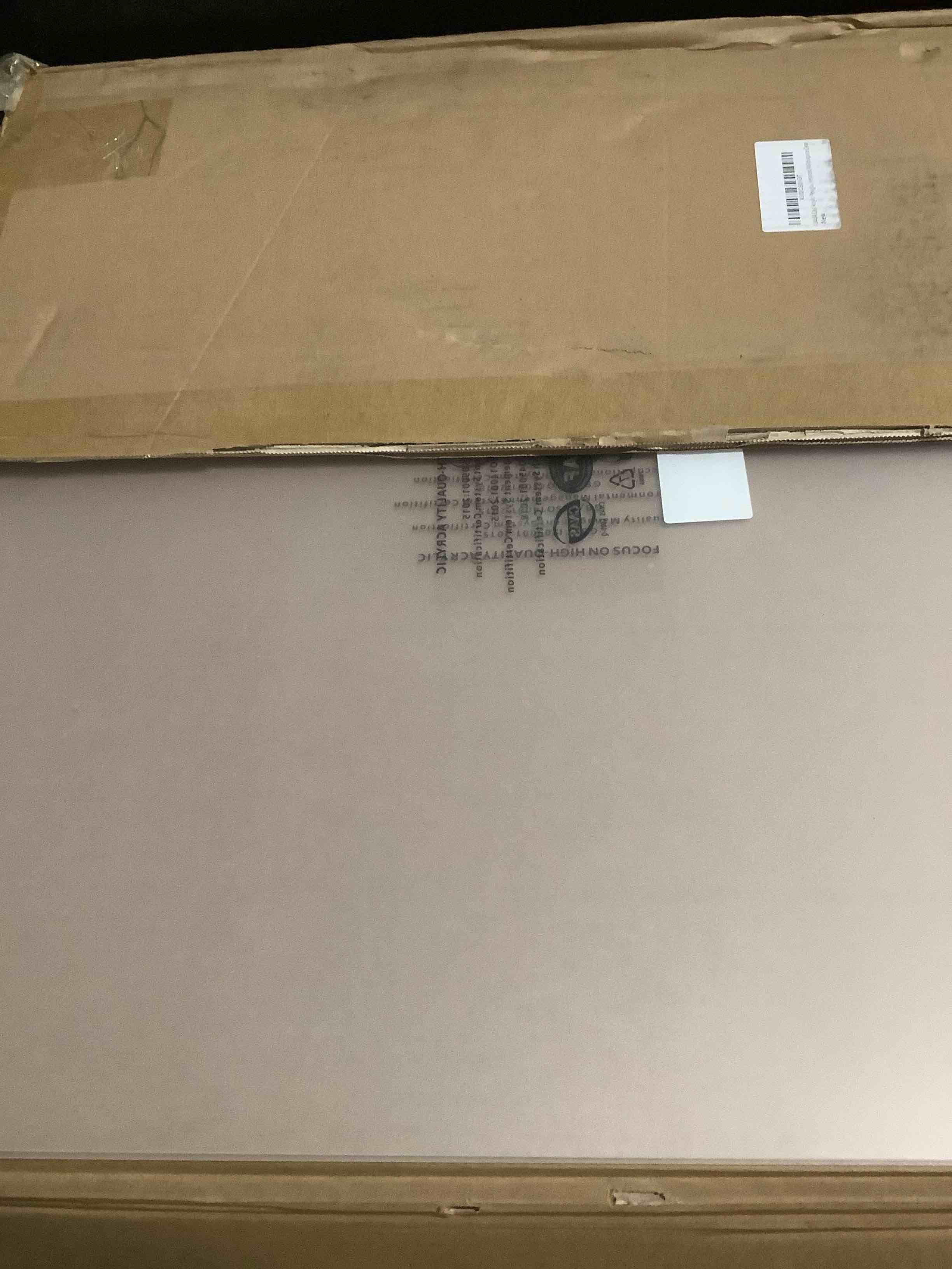 Condition photo showing Good Condition for Plexiglass Sheets - 24x24 Inches, 1/8 Inch (3mm) Thick, Clear Cast Acrylic Panel - Pack of 2, Shatterproof & Lightweight Acrylic-Glass for DIY, Craft, Signage, Displays & Protection 2 Pack 24x24inch 1/8 thick 2