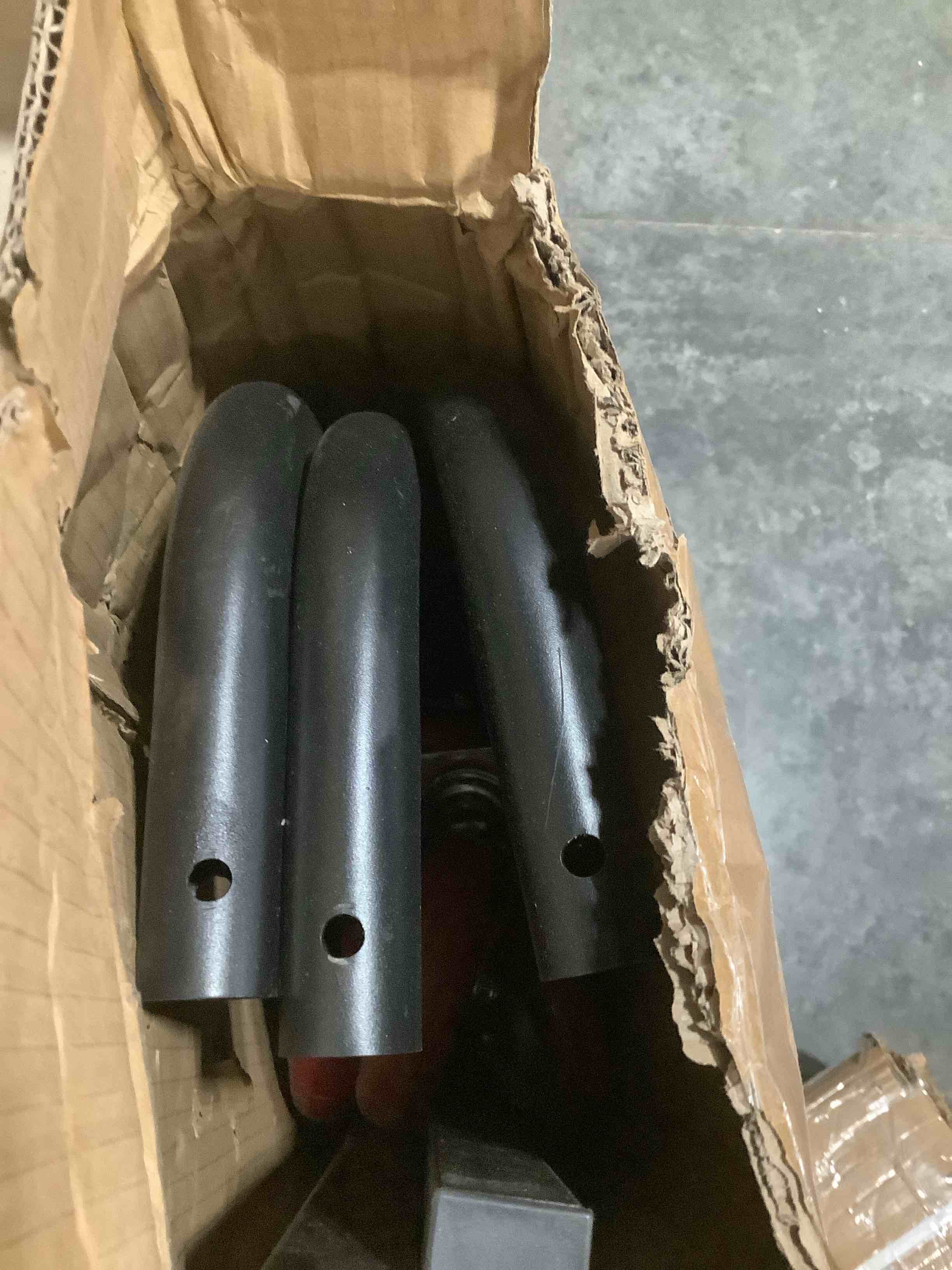 Condition photo showing Good Condition for Folding Table Cart, Heavy Duty Table Dolly w/ 5" PU Swivel Wheels, Drywall Dolly Cart w/ 1800 LBS & 10 Table Capacity for Party Events, Hotel, Factory, Warehouse, (45.6" L x 29" W x 39" H) Red Wheel