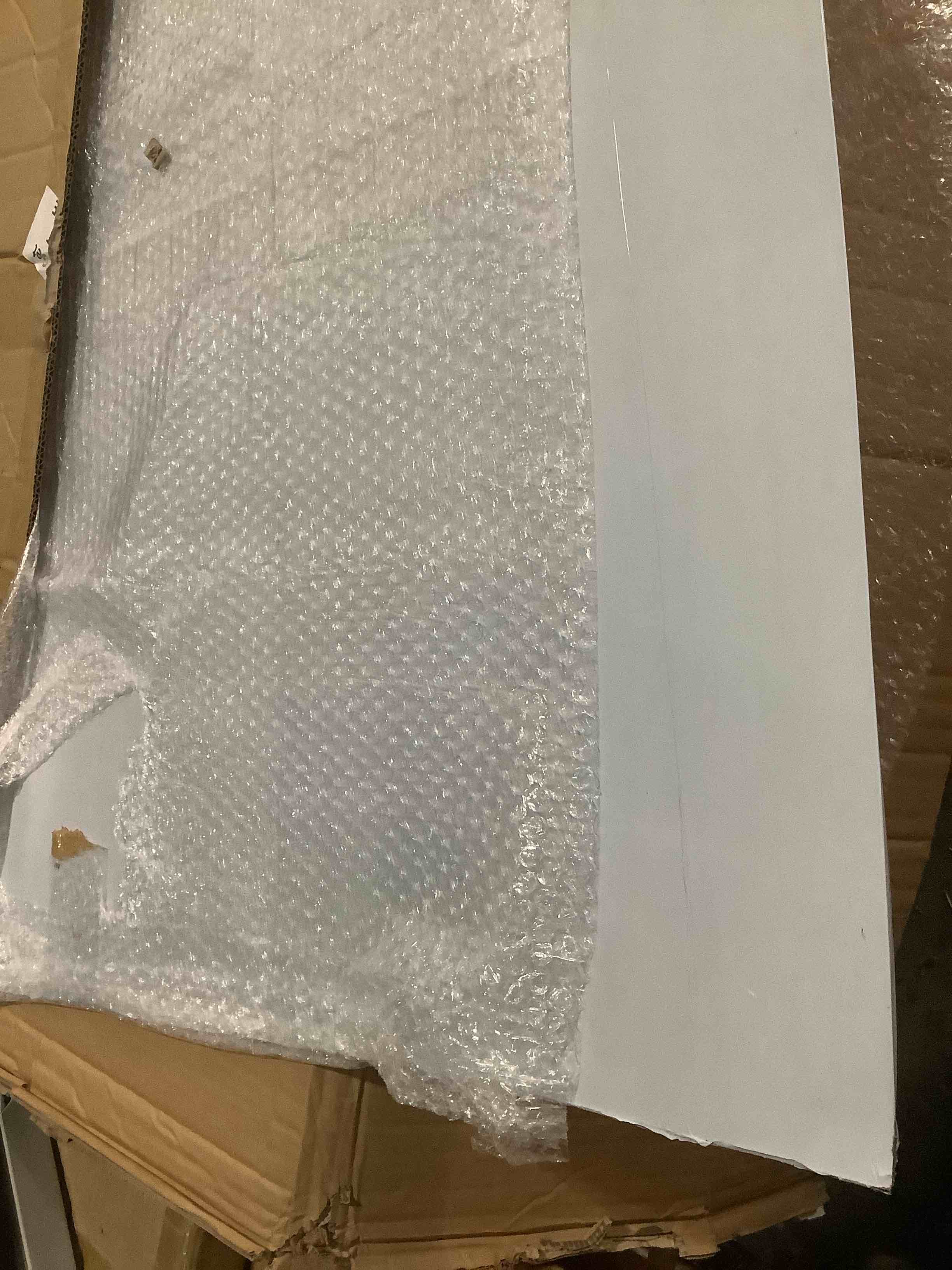 Condition photo showing As Is for Otoolling 1 Pcs 430 Stainless Steel Sheet Metal 36 x 24 Inches 24GA Metal Plates Panel #4 Brushed Finish Magnetic Mount Board Wall Food Truck Restaurant Crafting Kitchen Floor Trailer Garage Gym 1 36 x 24 Inches