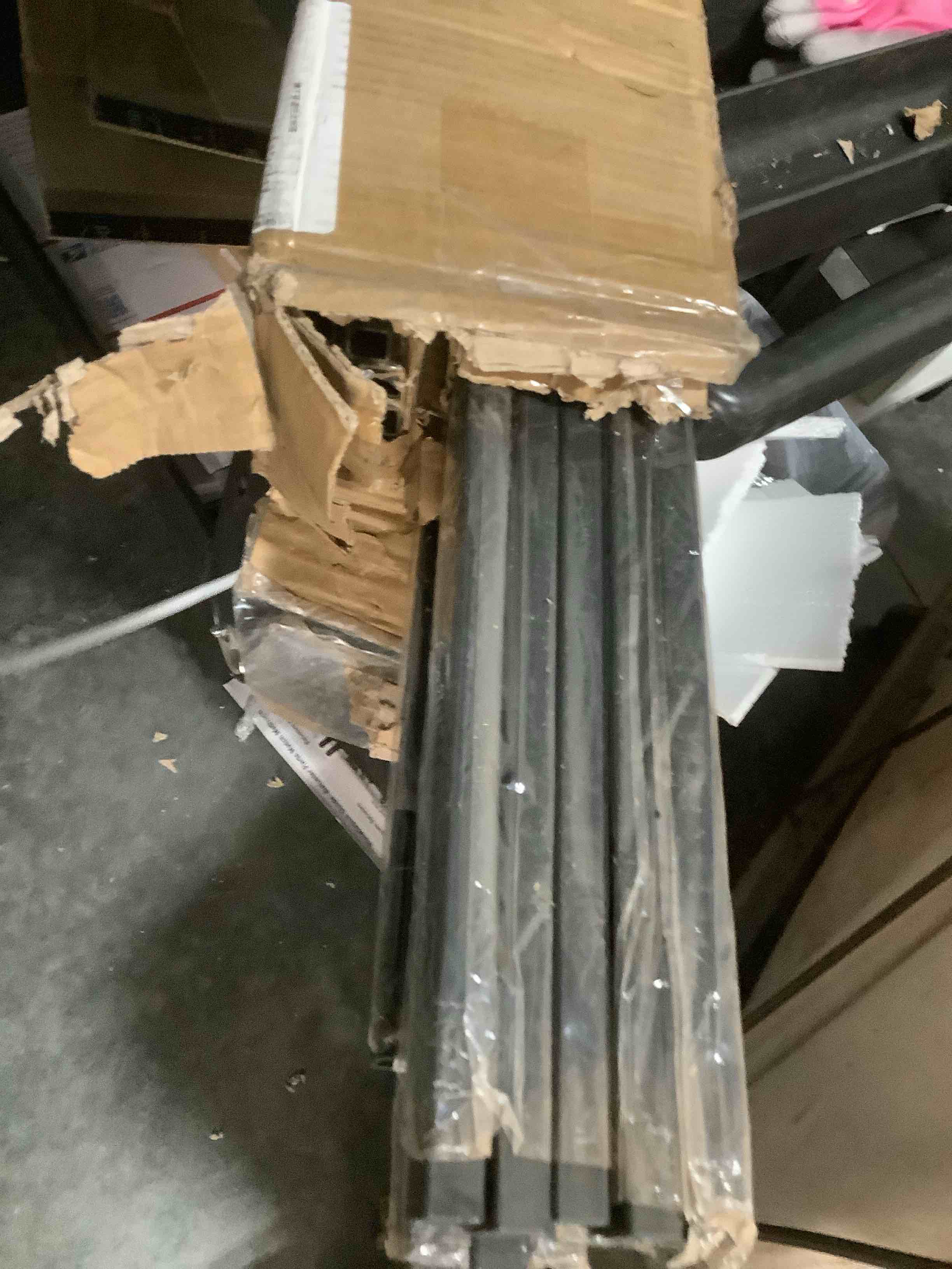 Condition photo showing Good Condition for S01 Wrought Iron Balusters - Set of 30 Hollow Plain Bar Decorative Metal Balusters for Decks - Spiral Stair Railing - 1/2-inch Iron Spindles - Satin Black Metal Railing