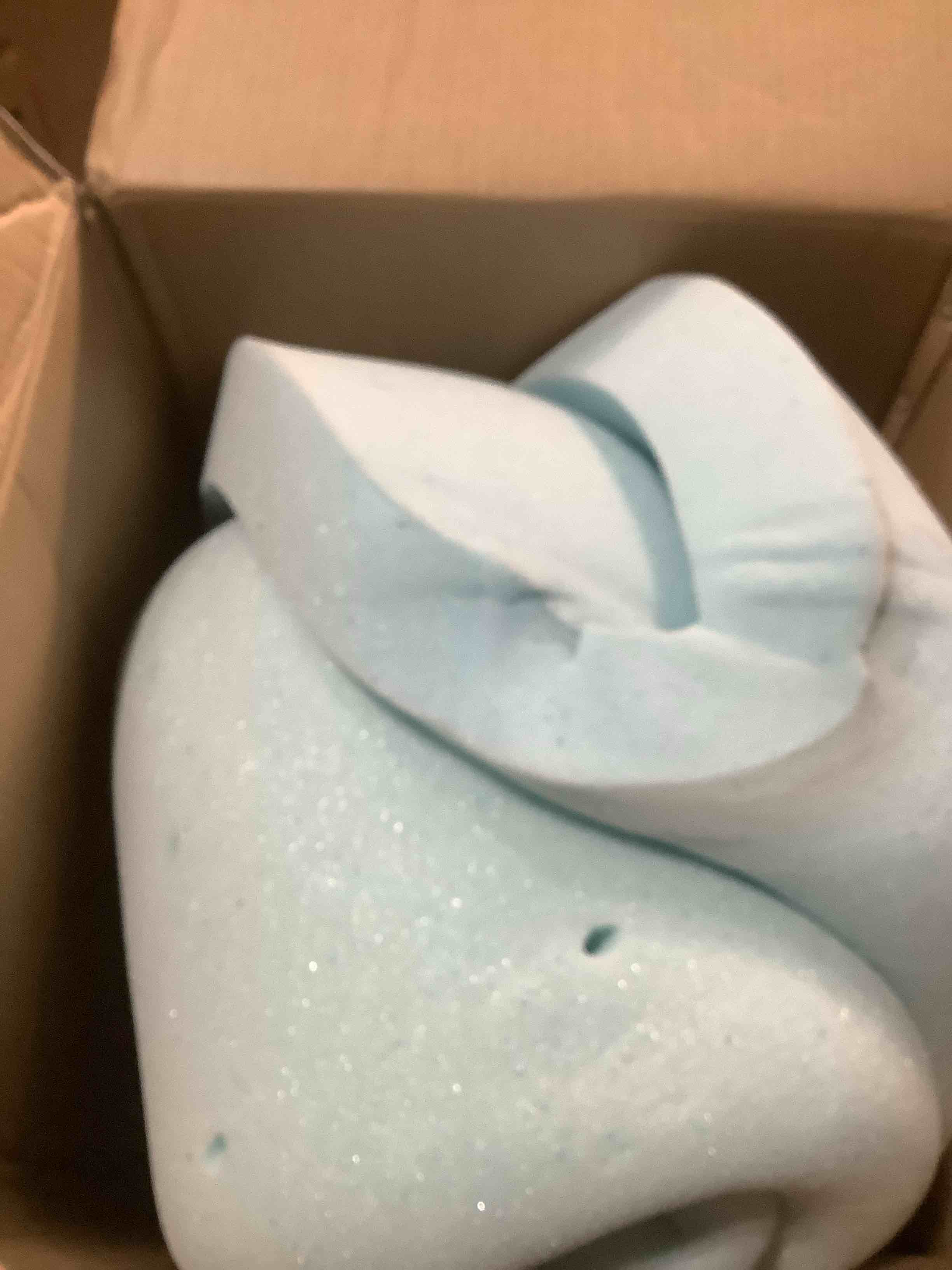 Condition photo showing As Is for LUCID 3-inch Ventilated Gel Memory Foam Mattress Topper - King King 3 Inch Topper Only