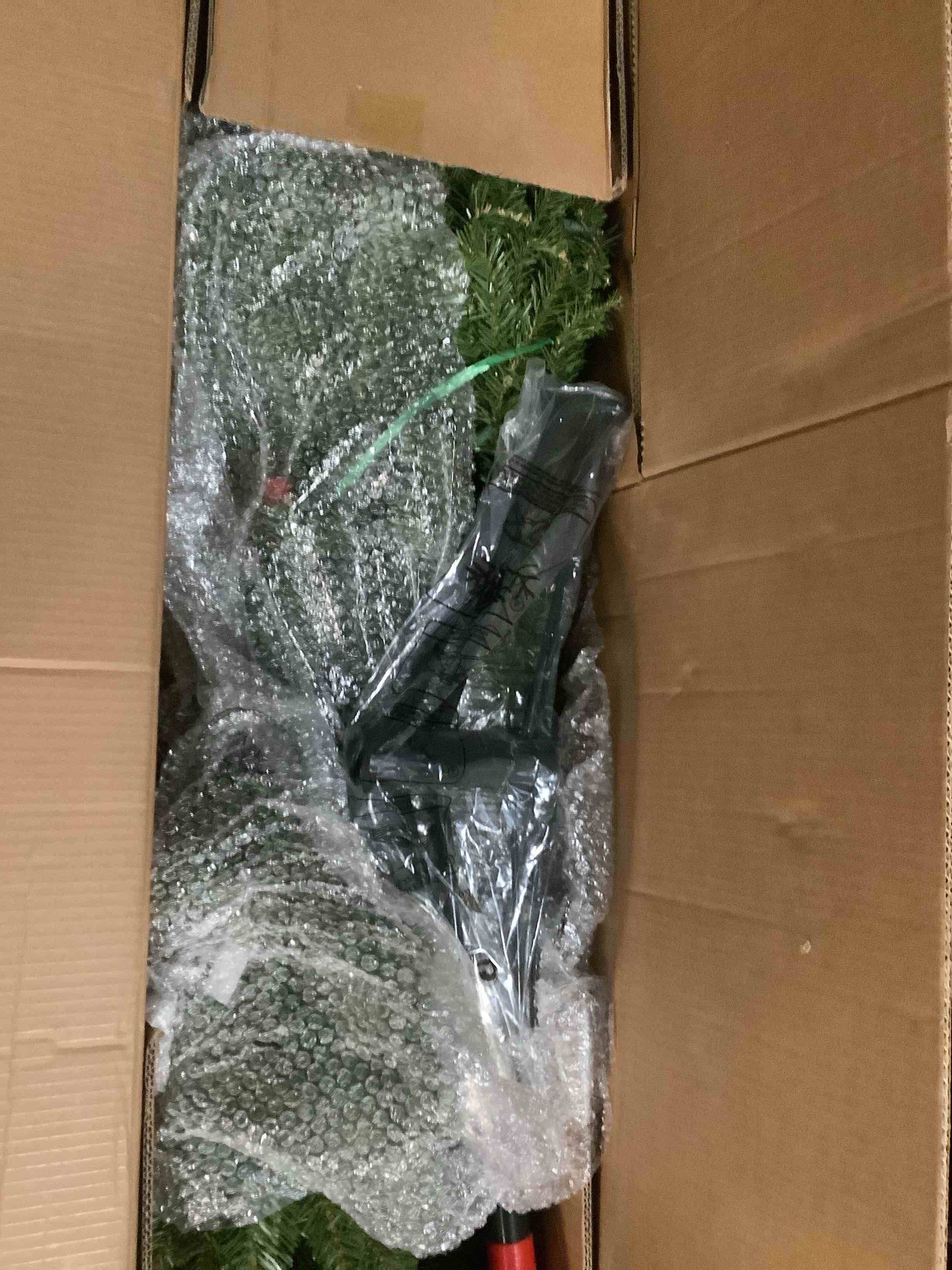 Condition photo showing Good Condition for National Tree Company Pre-Lit Artificial Christmas Tree  Green  Dunhill Fir  Clear Lights  Includes Stand  6.5 Feet