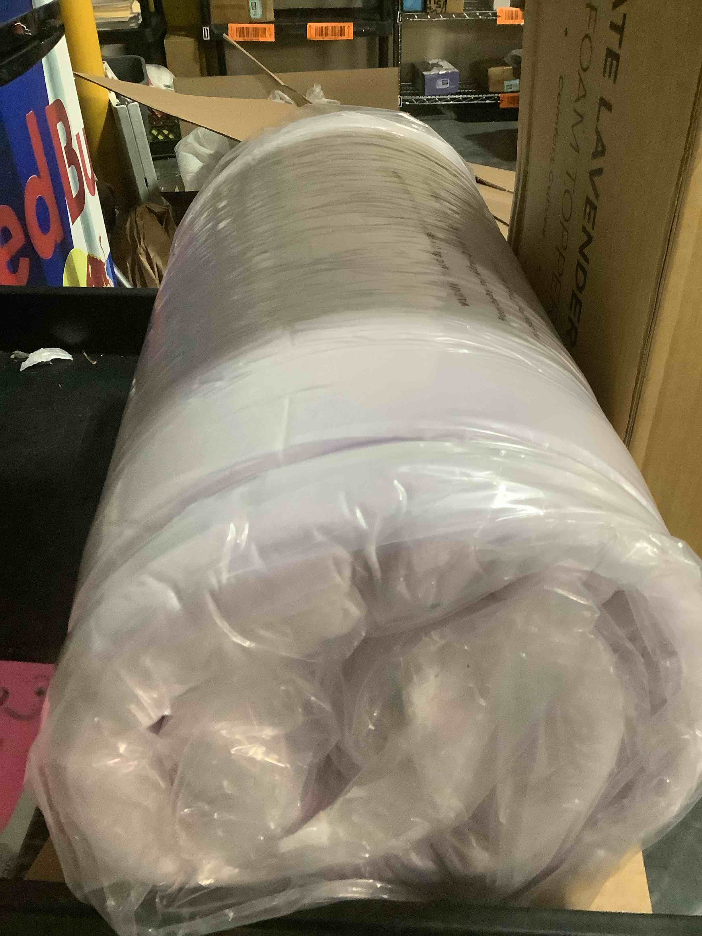 Condition photo showing New/Like New for 3 Inch Egg Crate Full Memory Foam Mattress Topper, Lavender Scent Gel Infused Foam Mattress Topper for Pressure Relief, CertiPUR-US Certified Full Bed Topper, Purple, 54"×75"