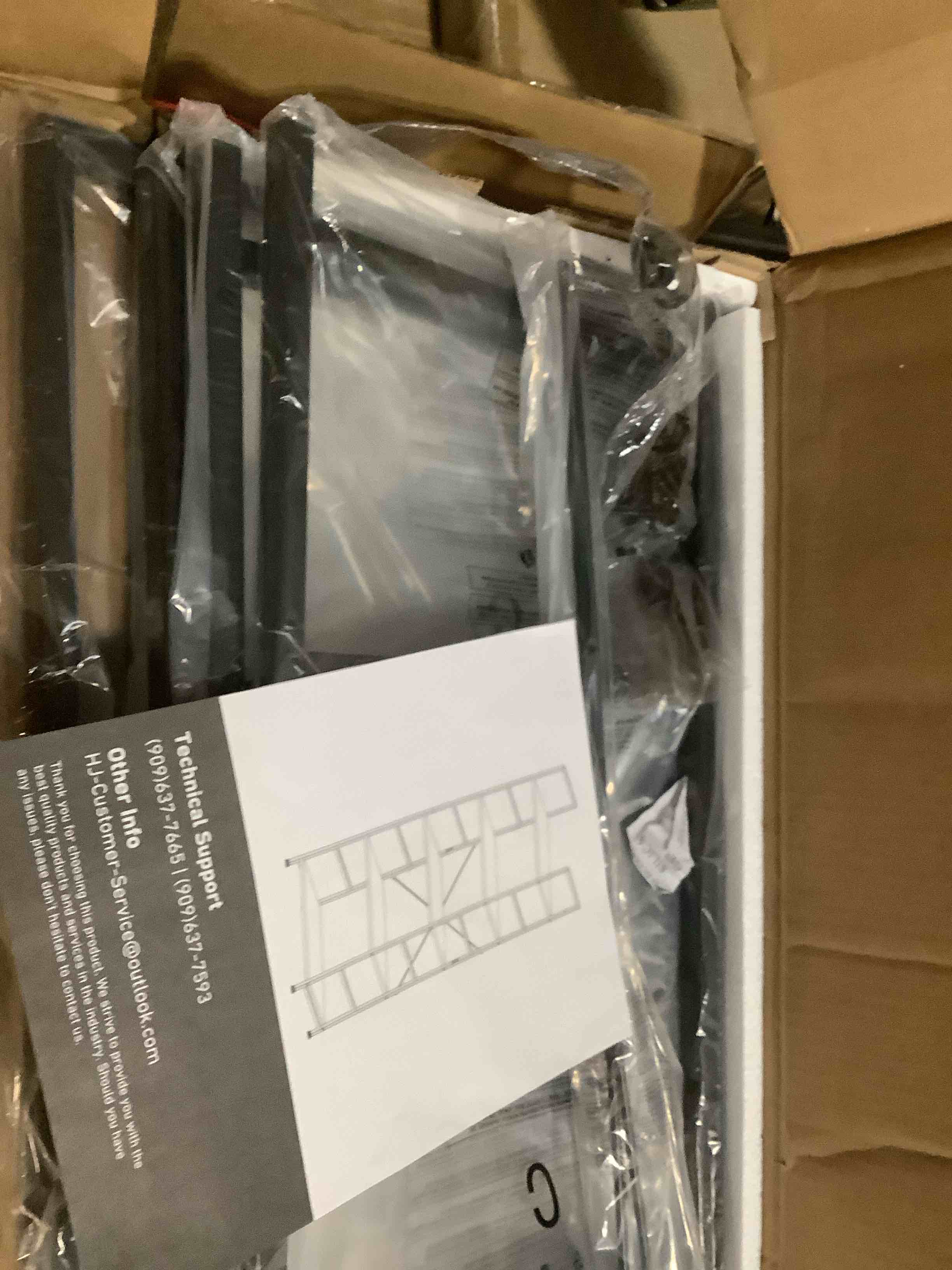 Condition photo showing Good Condition for Casaottima Book Shelf, 6 Tier Tall Bookshelf, Modern Wood Bookcase Shelves for Bedroom, Industrial Display Shelf for Living Room Home Office Kitchen, Standing Shelving Unit Storage Organizer, Vintage