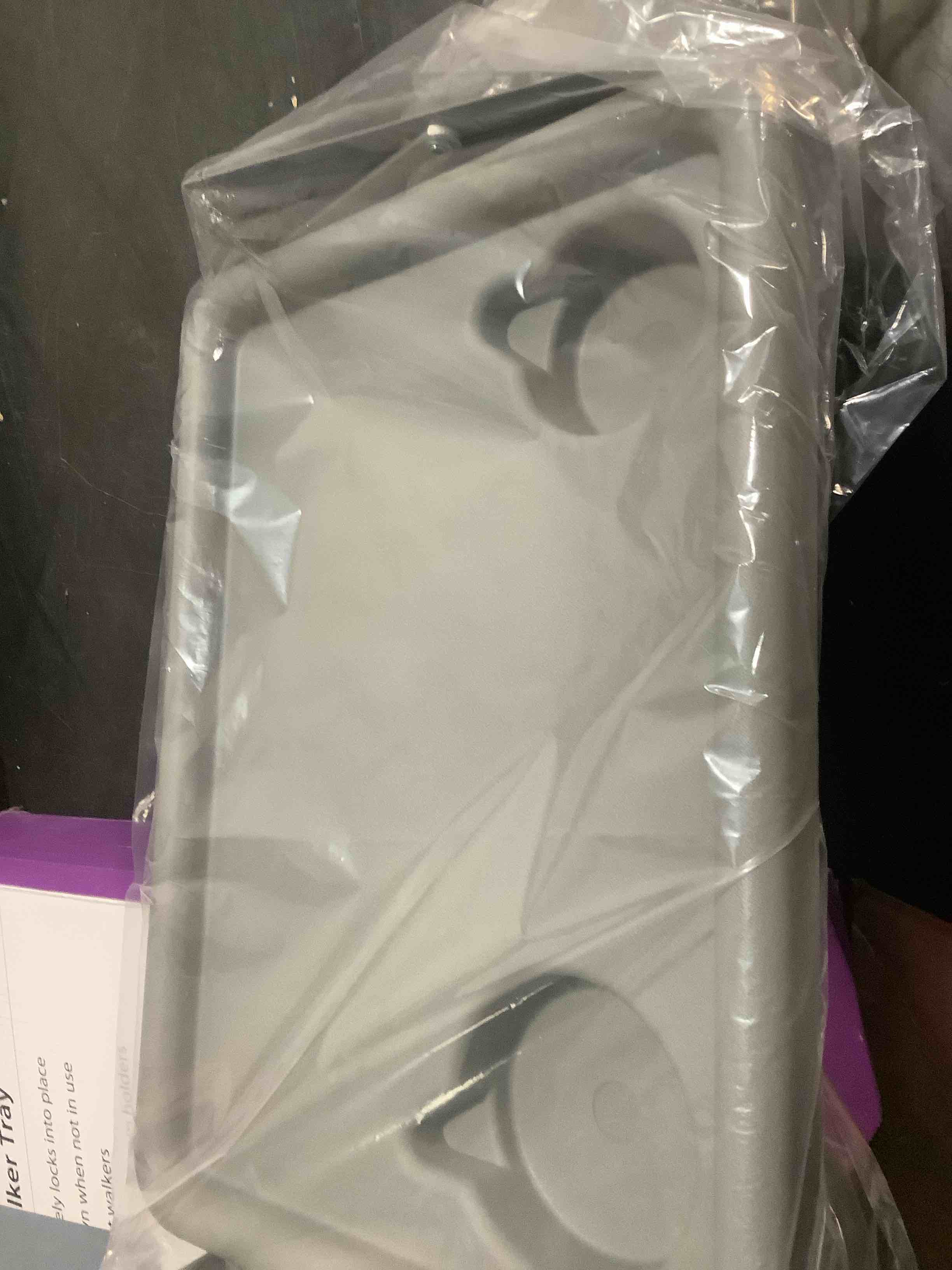 Condition photo showing Good Condition for DMI Walker Tray  Rollator Tray  Mobility and Walker Accessory Tray Table Fits Most Standard Walkers  Folding with Two Cup Holders and Tool Free Assembly  16 x 11.8