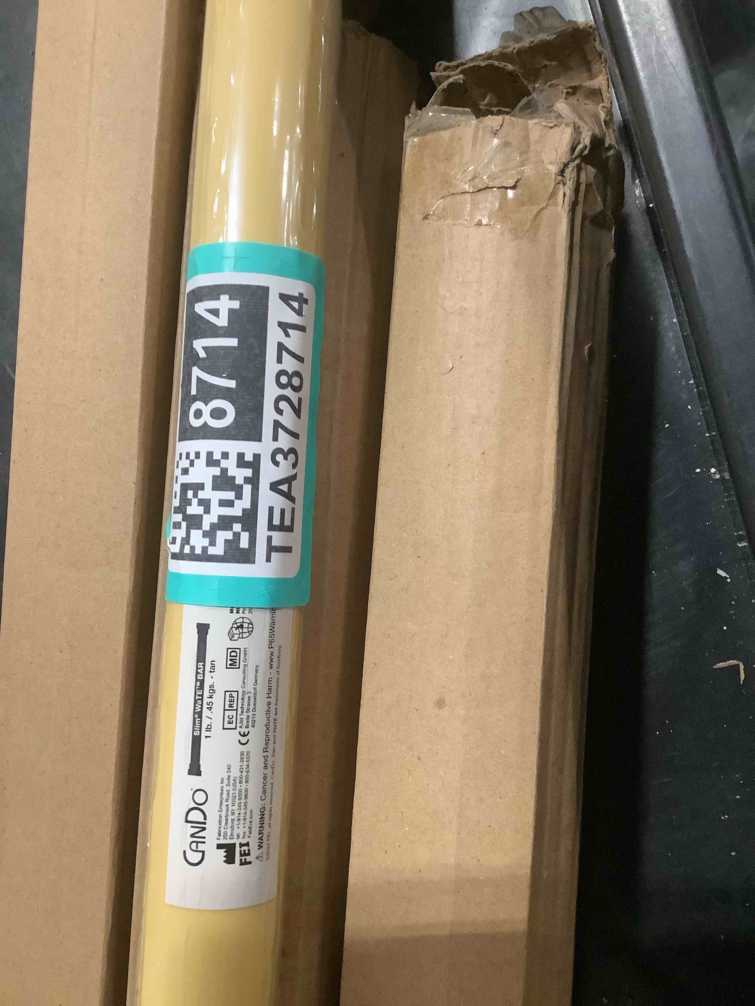 Condition photo showing Good Condition for CanDo Slim WaTE Bar 1lb Tan, Total Body Workout Weighted Exercise Bar for Strength Training, Toning, and Physical Therapy