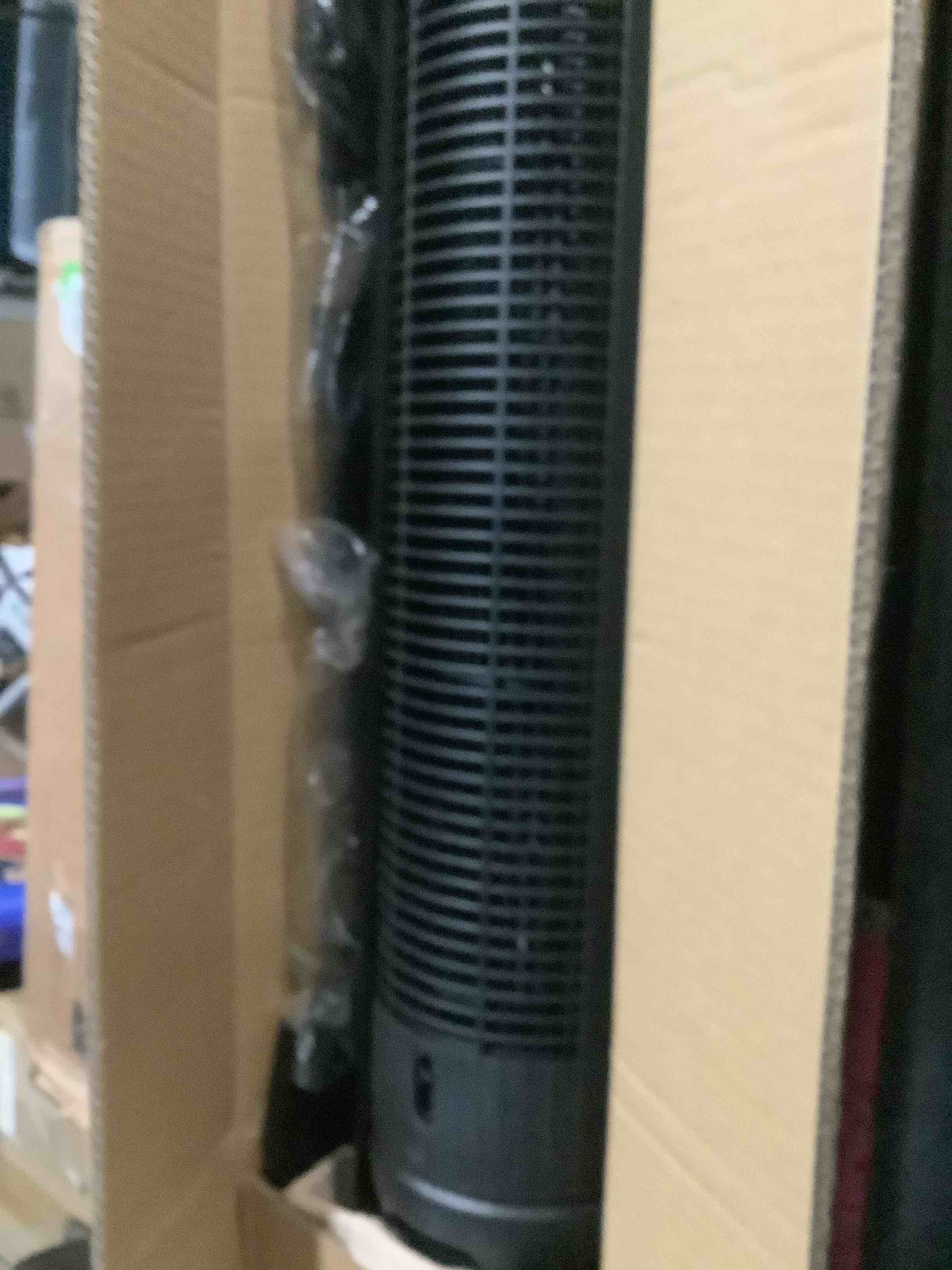 Condition photo showing Good Condition for Dreo Tower Fan for Bedroom, 2026 Upgraded DC Motor, 28ft/s High Velocity, 20dB Ultra Quiet Standing Fan, 8 Speeds 4 Modes, 90° Oscillating Bladeless Fan for Indoors, Floor Fans with Remote, Black