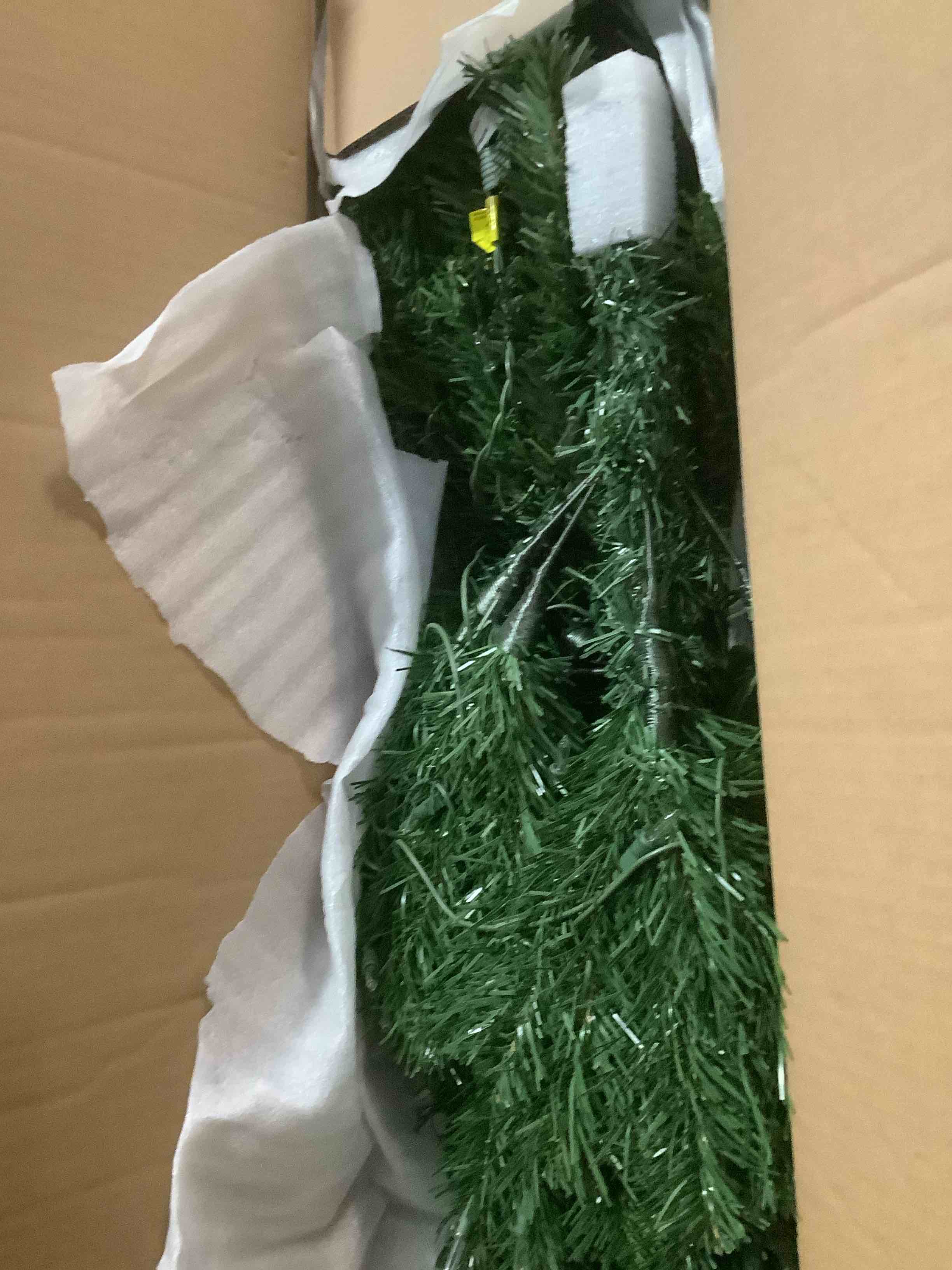 Condition photo showing Good Condition for National Tree Company Pre-Lit Artificial Full Christmas Tree, Green, North Valley Spruce, White Lights, Includes Stand, 4.5 Feet 4ft 6in