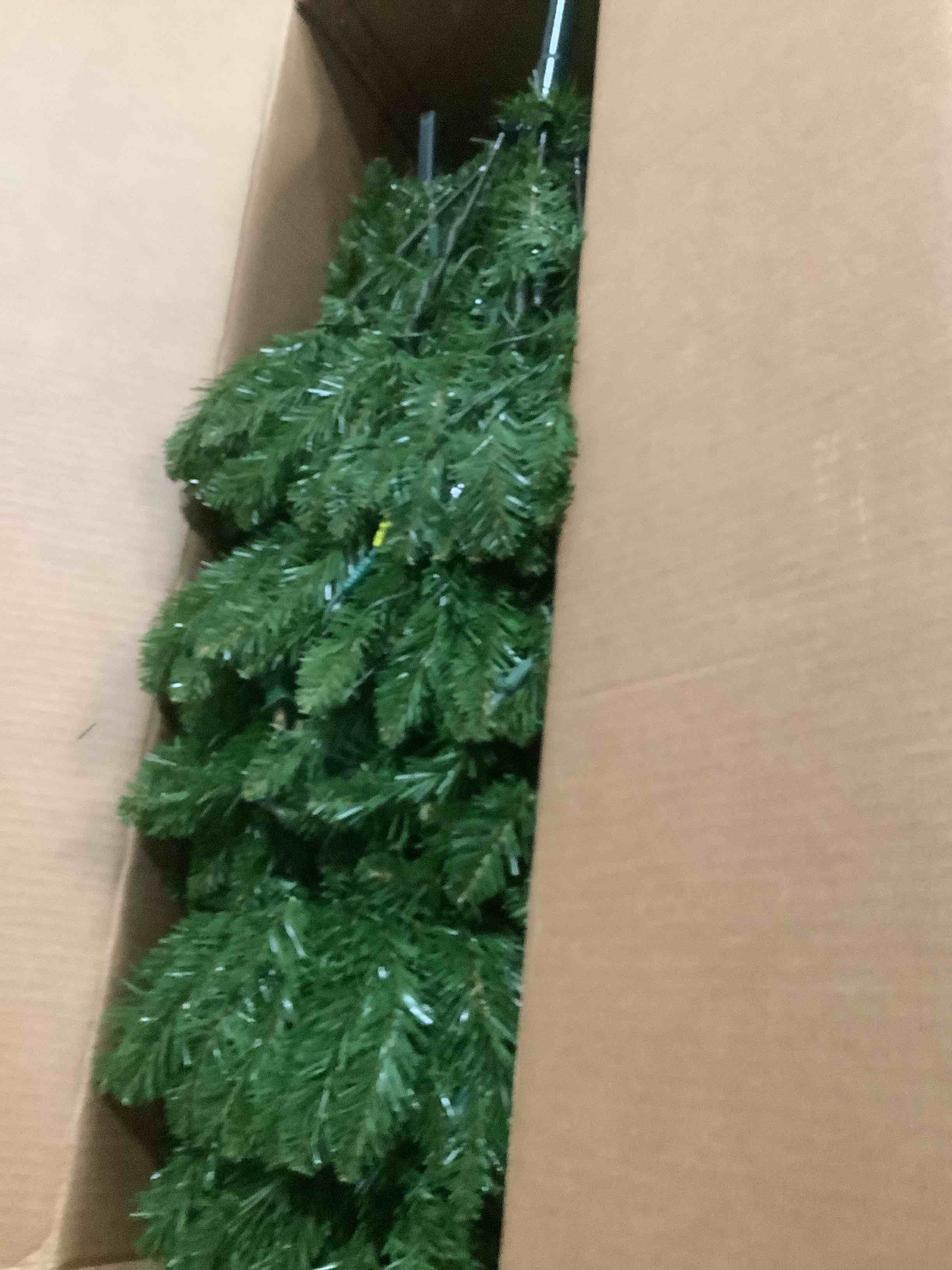 Condition photo showing Good Condition for National Tree Company Artificial Pre-Lit Slim Christmas Tree  Green  Kingswood Fir  Clear Lights  6.5 Feet