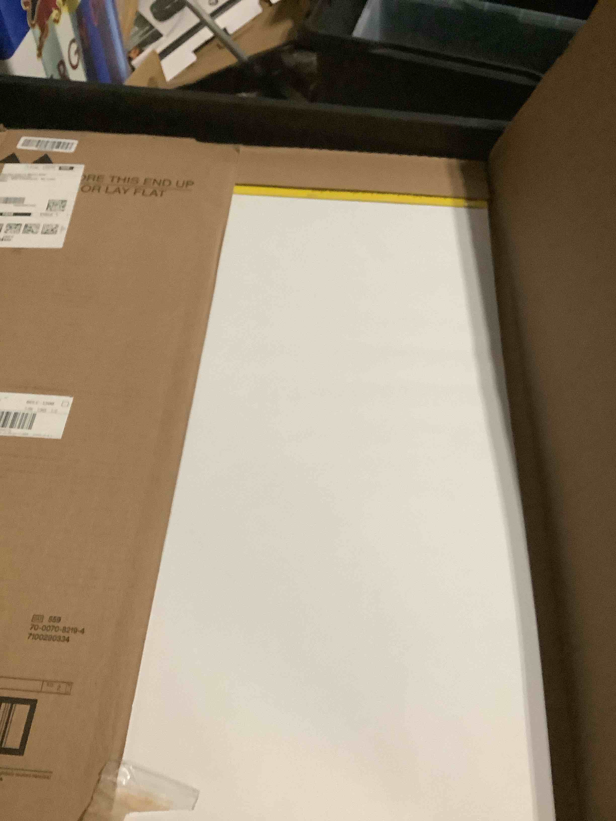 Condition photo showing Good Condition for Post-it Easel Pad, 20 in x 23 in, White, 20 Sheets/Pad, 2 Pads/Pk, Mounts to surfaces with Command Strips included (566)