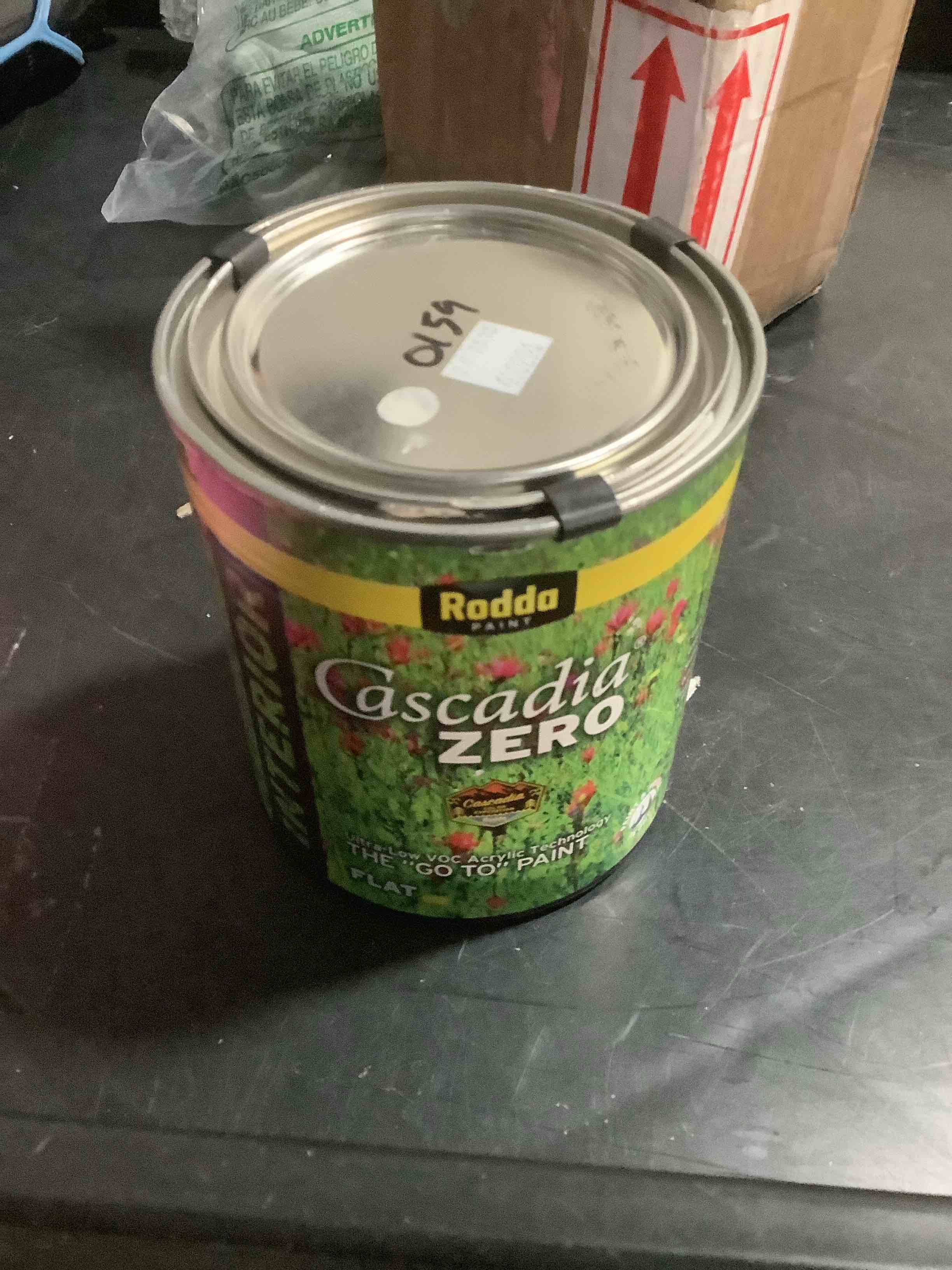 Condition photo showing Good Condition for Rodda Paint CASCADIA ZERO Interior Flat Low VOC Paint & Primer in One, 1-Gallon, Standard White