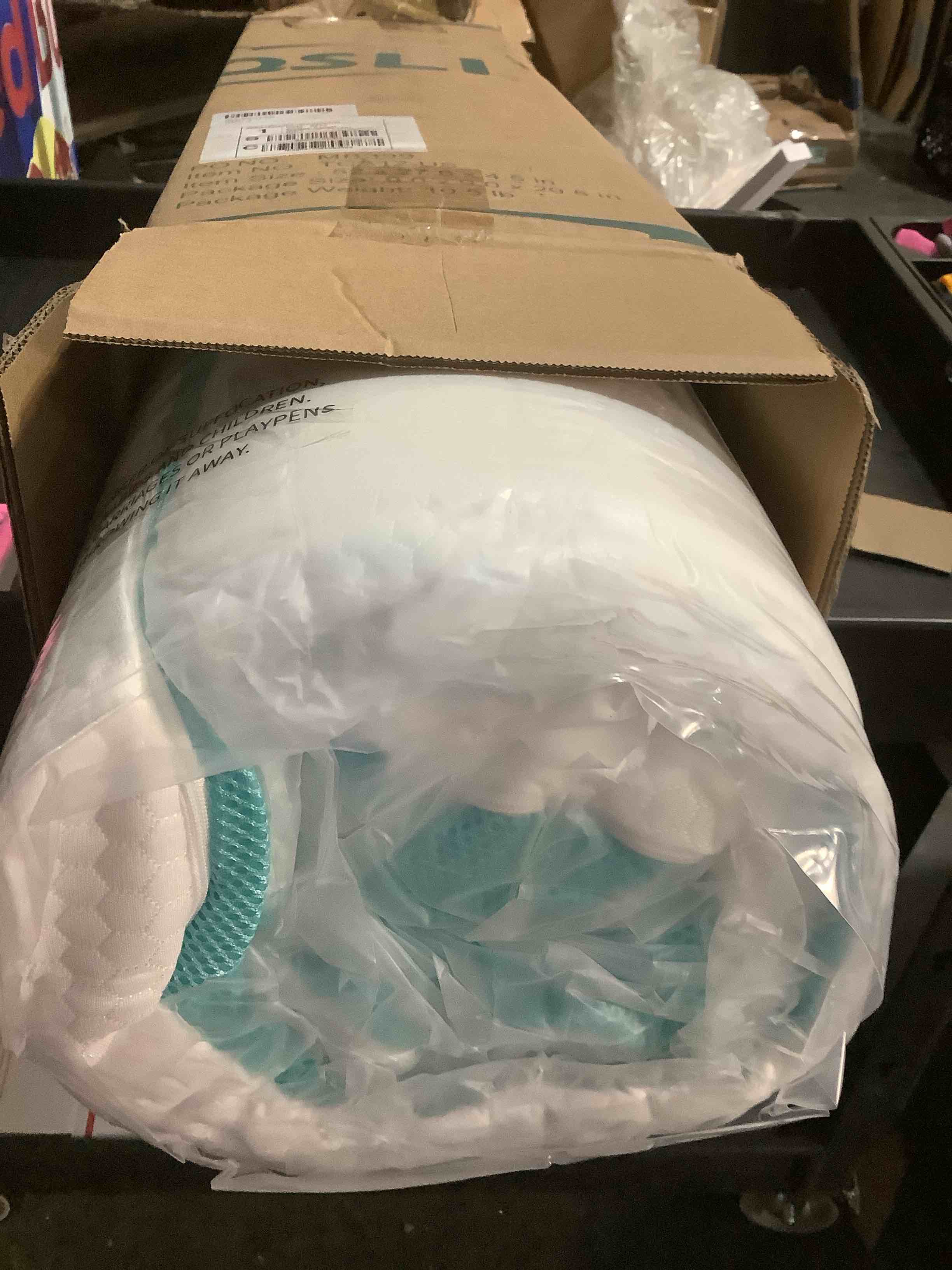 Condition photo showing New/Like New for TeQsli Crib Mattress, Memory Foam Toddler Mattress with Breathable Washable Cover, Standard Size Baby Mattresses for Crib: 52 x 27.6 x 4.5 Inch