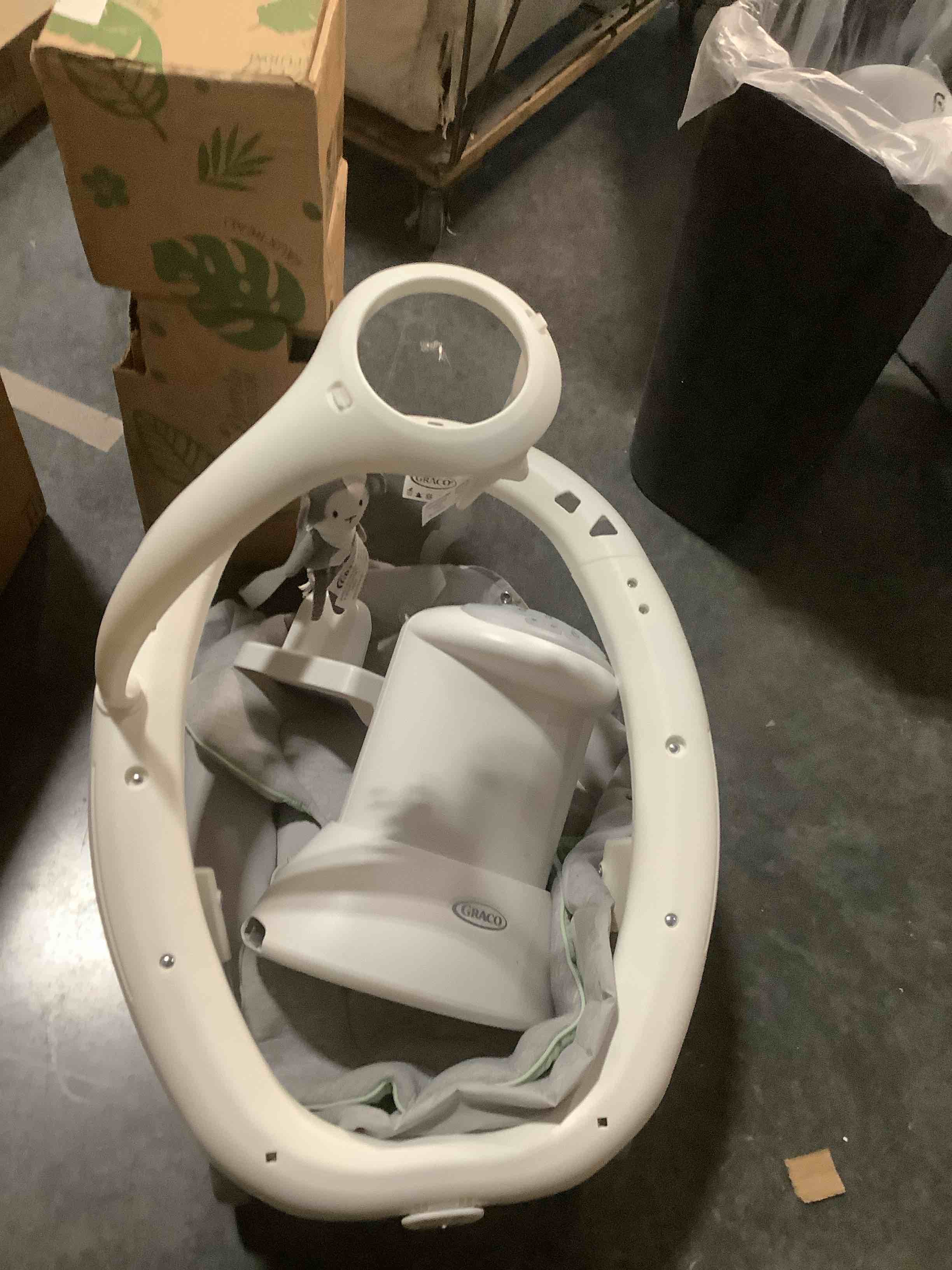 Condition photo showing As Is for SIMILAR TO** Graco Soothe 'n Sway Bluetooth 3-in-1 Baby Swing - Grows with Your Child - Multiple Soothing Settings and Bluetooth Connectivity