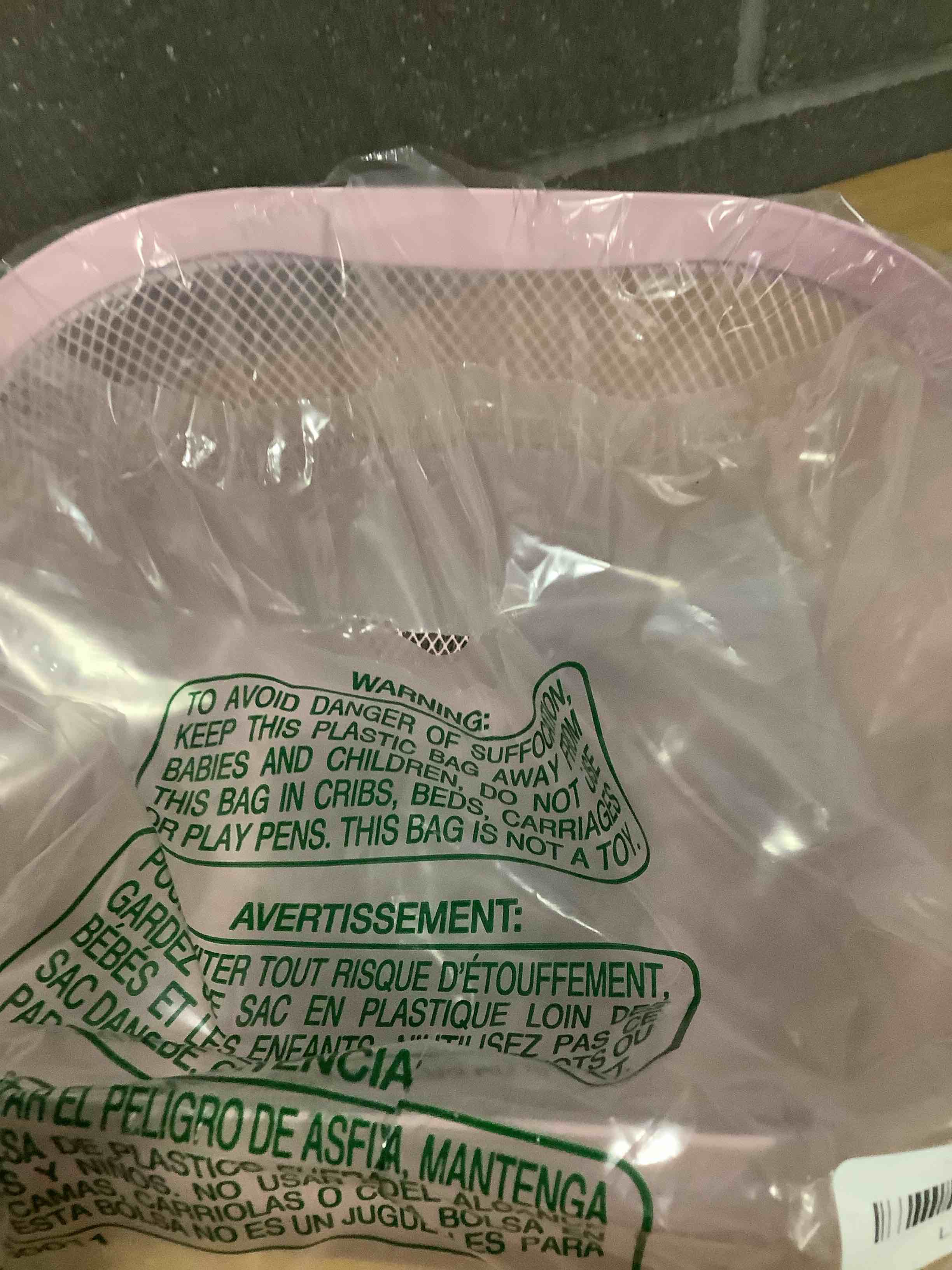 Condition photo showing Good Condition for Metal Mesh Steel Basket, Storage Organizer Basket Multi-functional Hanging Kitchen Baskets Fruit Basket Bin with Bamboo Handle for Kitchen Bathroom Picnic Shopping Decor Cabinet Home, Pink