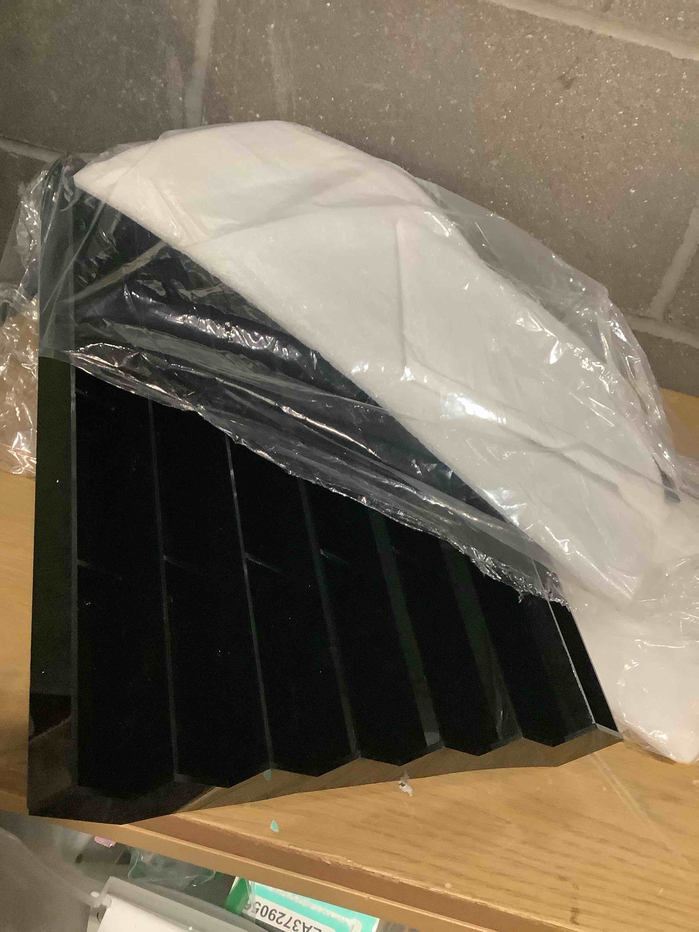 Condition photo showing Good Condition for Acrylic Business Card Holder for Desk Multiple Business Card Holders 28 Slot 7 Tier Large Business Card Organizer Business Card Display Rack Black Plastic Business Card Stand for Home Office Black 28 Slots