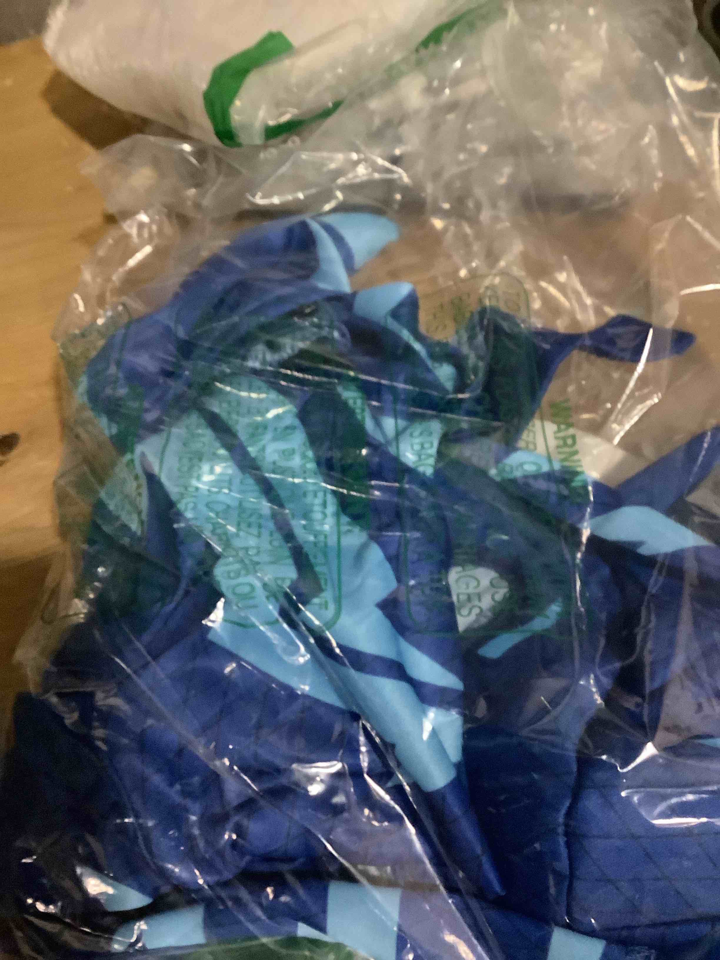 Condition photo showing Good Condition for catboy costume, official pj masks glow costume jumpsuit and mask, toddler size medium (3t-4t) medium (3t-4t) blue