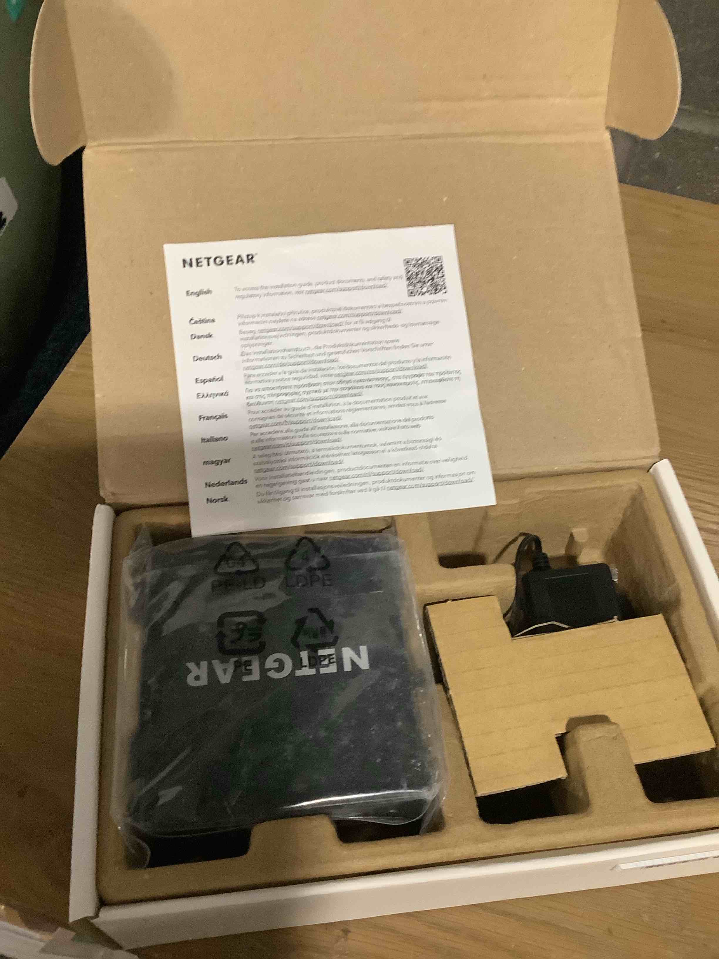 Condition photo showing Good Condition for NETGEAR 5-Port Gigabit Ethernet Easy Smart Managed Essentials Switch GS305E - Desktop or Wall Mount, Home Network Hub, Office Ethernet Splitter 5 Port with Enhanced Features
