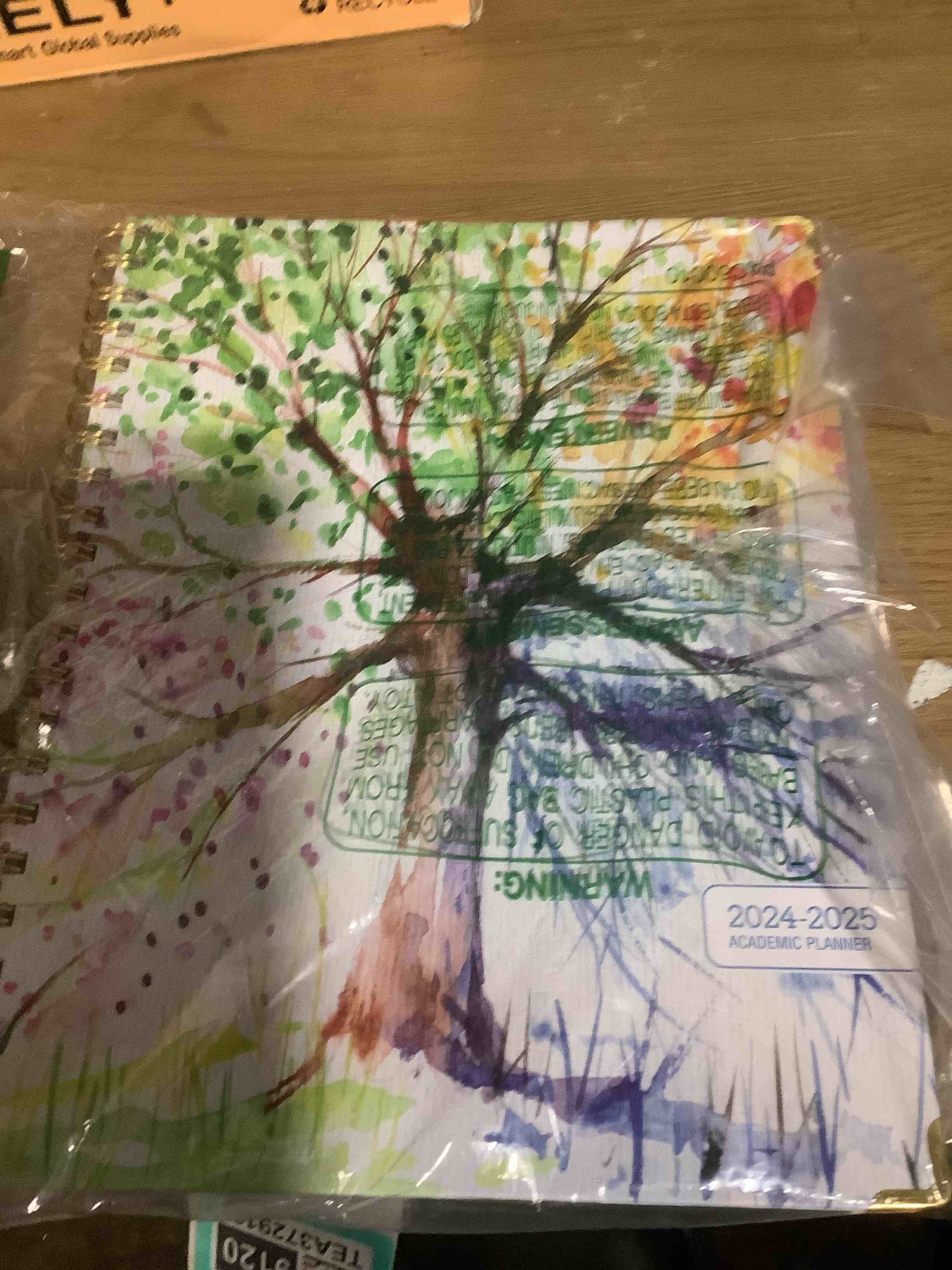 Condition photo showing Good Condition for HARDCOVER 2026 Planner, 8.5"x11": 14 Months (November 2025 - December 2026), Daily Weekly Monthly Planner, Yearly Agenda, Bookmark, Pocket Folder and Sticky Note Set (Tree Seasons) 8.5" x 11" Tree Seasons