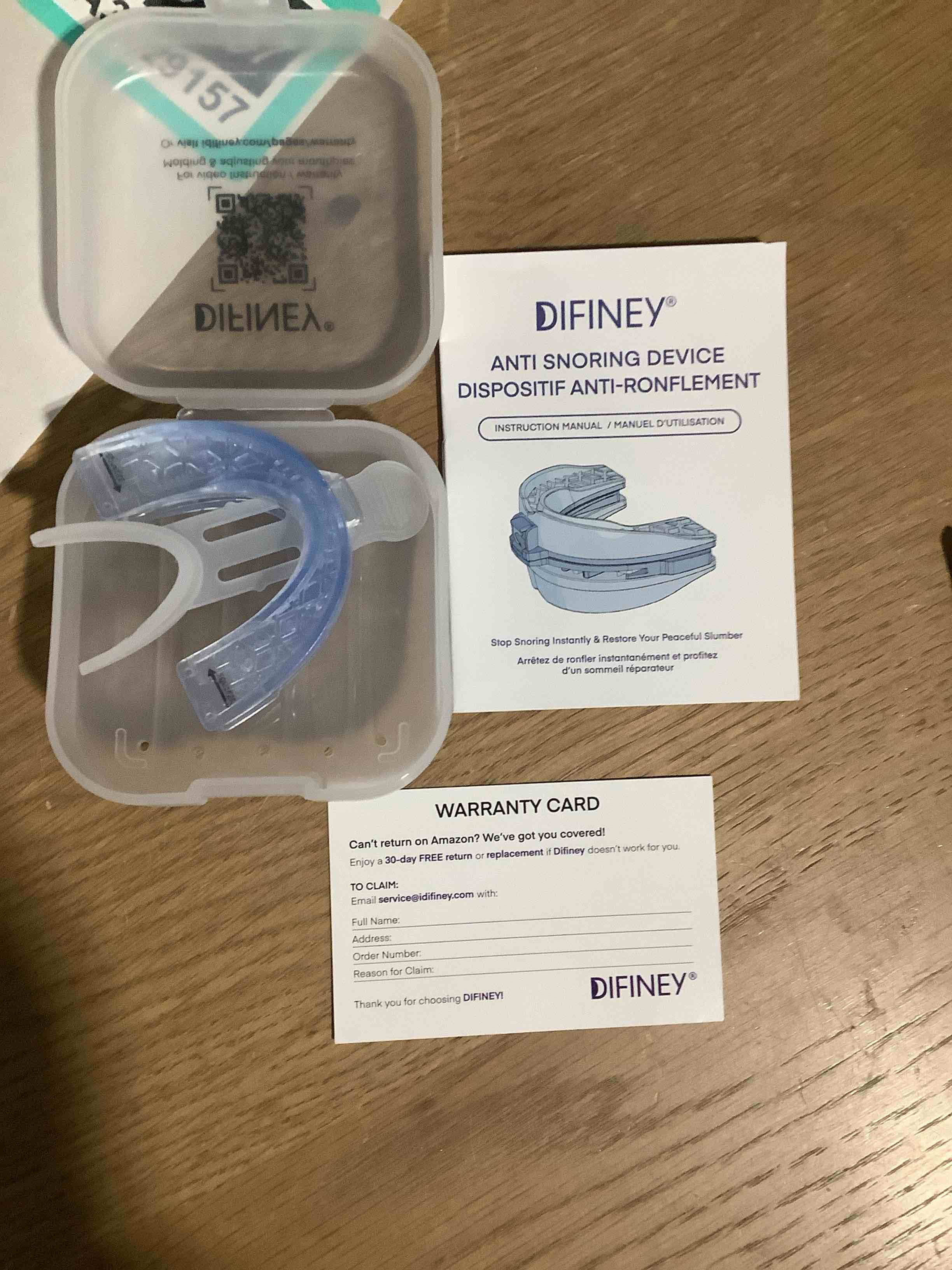 Condition photo showing Good Condition for Anti Snoring Device: FDA-Cleared Snoring Solution – Adjustable Snore Stopper Mouth Guard for Men & Women – Anti Snoring Mouthpiece to Improve Sleep – Reusable Night Use Blue