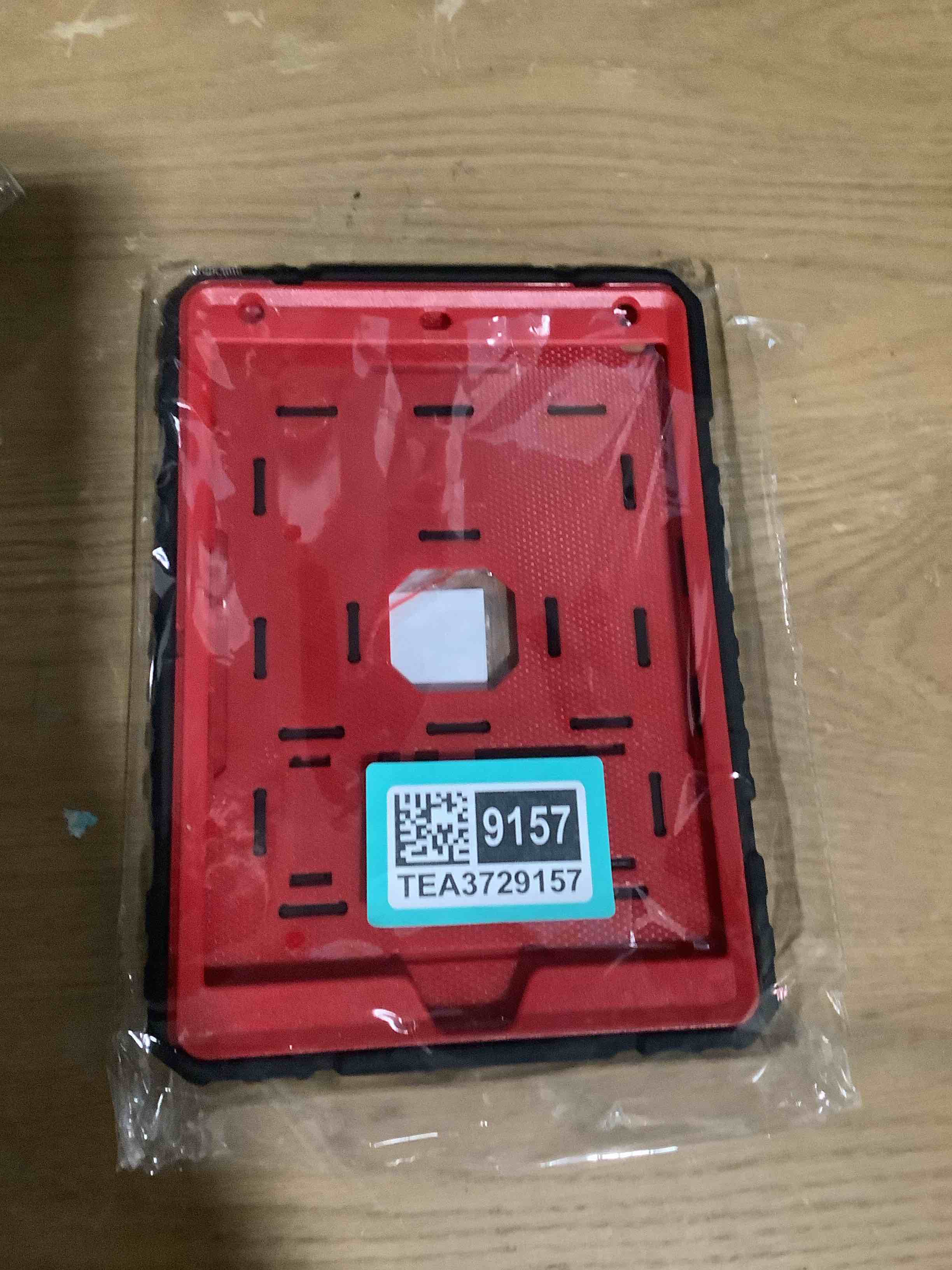 Condition photo showing Good Condition for Case for iPad 9th/8th/7th Generation 2021/2020/2019(10.2 inch), Heavy Duty Military Grade Shockproof Rugged Protective 10.2" Cover with Built-in Stand for iPad 9 8 7 Gen (Black+Red) Black+Red+Black