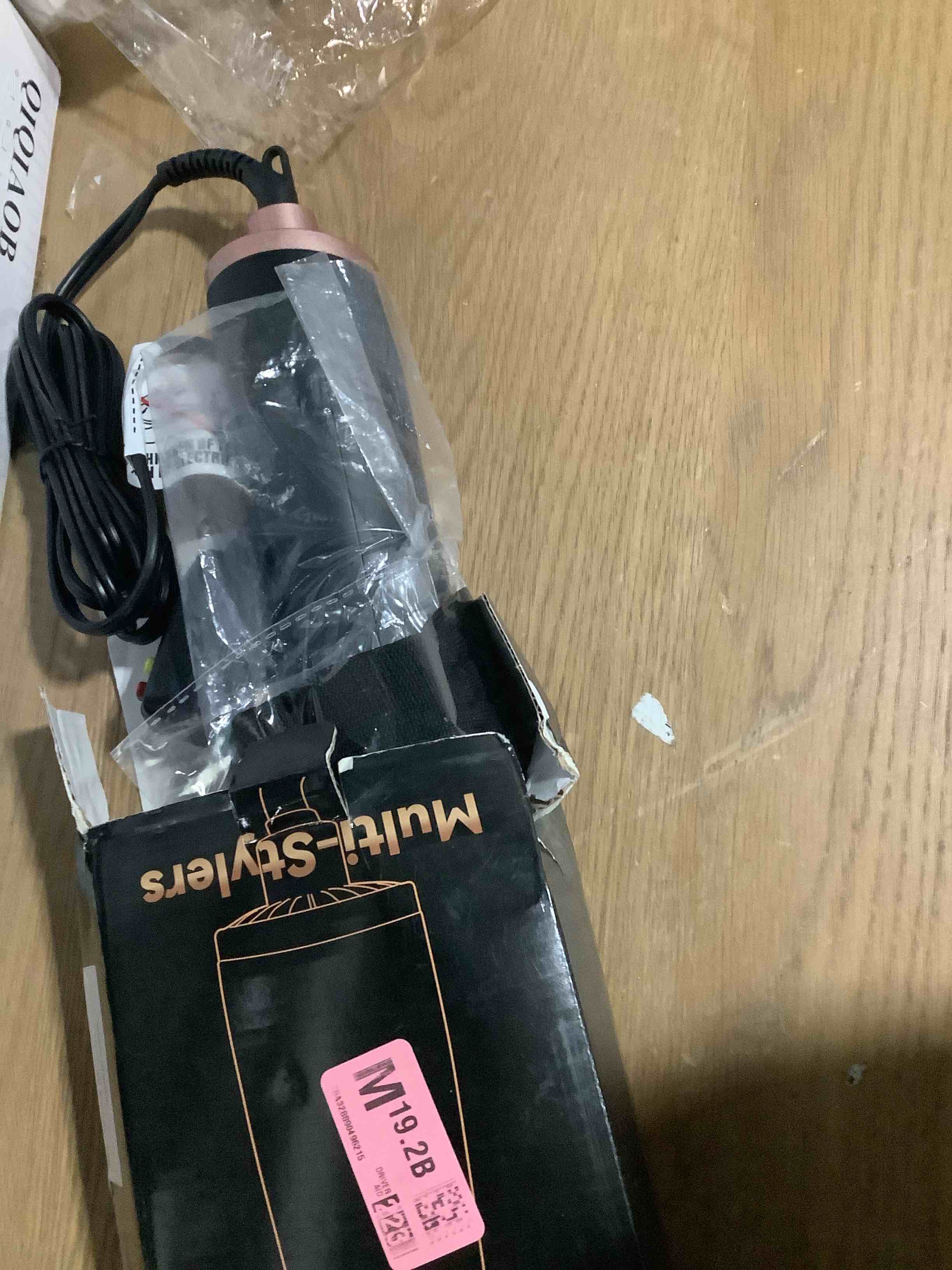 Condition photo showing Good Condition for 3 in 1 Rotating Hair Dryer Brush, Auto Rotating Blow Dryer Brush Spinning with 2 Brushes (2" & 1.5"), Negative Ionic Brush Blow Dryer, Round Brush Blow Dryer Volumize Curling 100-120V Dark