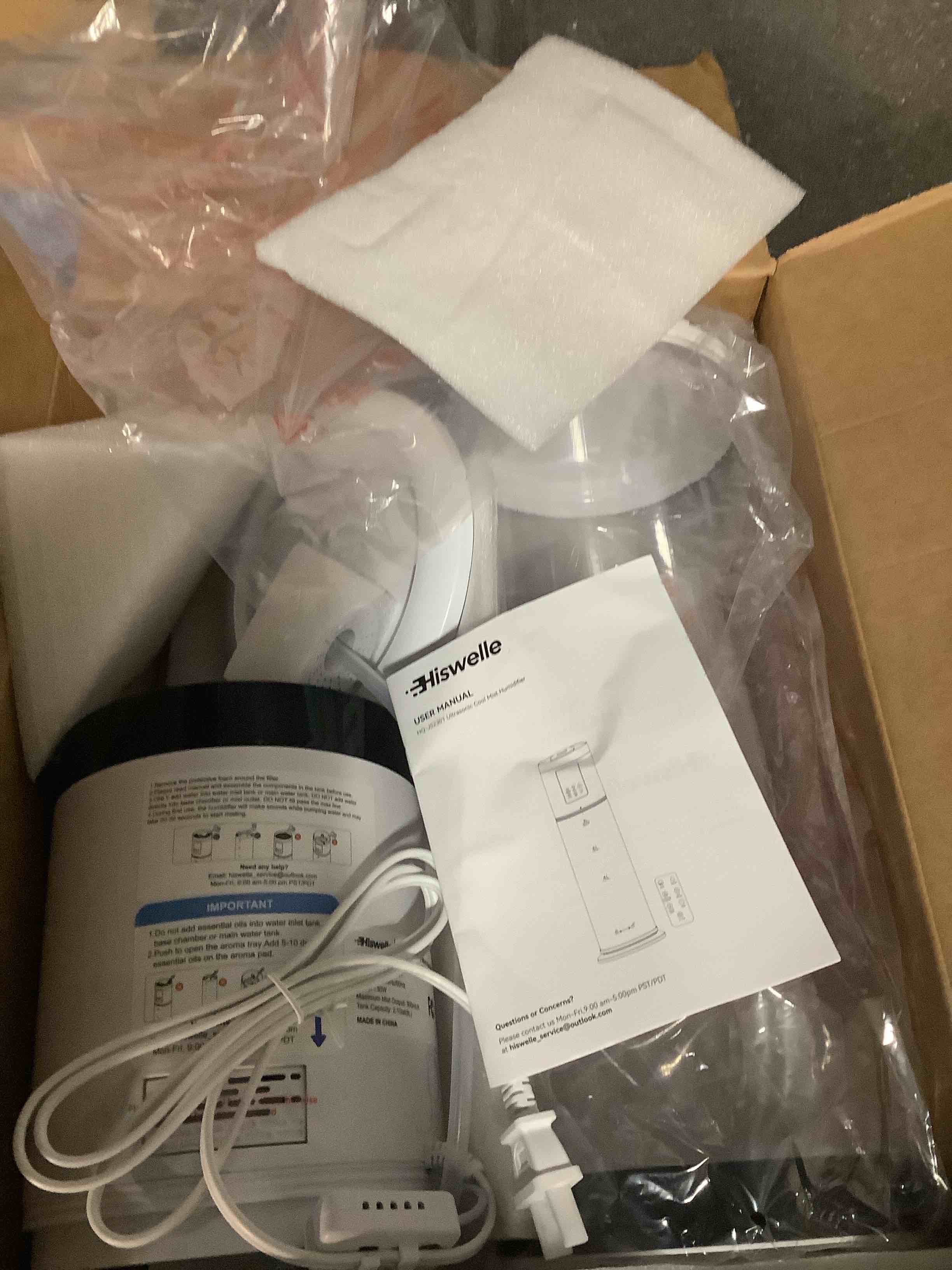 Condition photo showing Good Condition for 8L/2.1Gal Humidifiers for Bedroom Large Room with Clear Tank, 7-Color Light, 36dB Ultrasonic Cool Mist Humidifiers with Humidistat, Essential Oil Tray Top Fill Humidifier for Home Bedroom