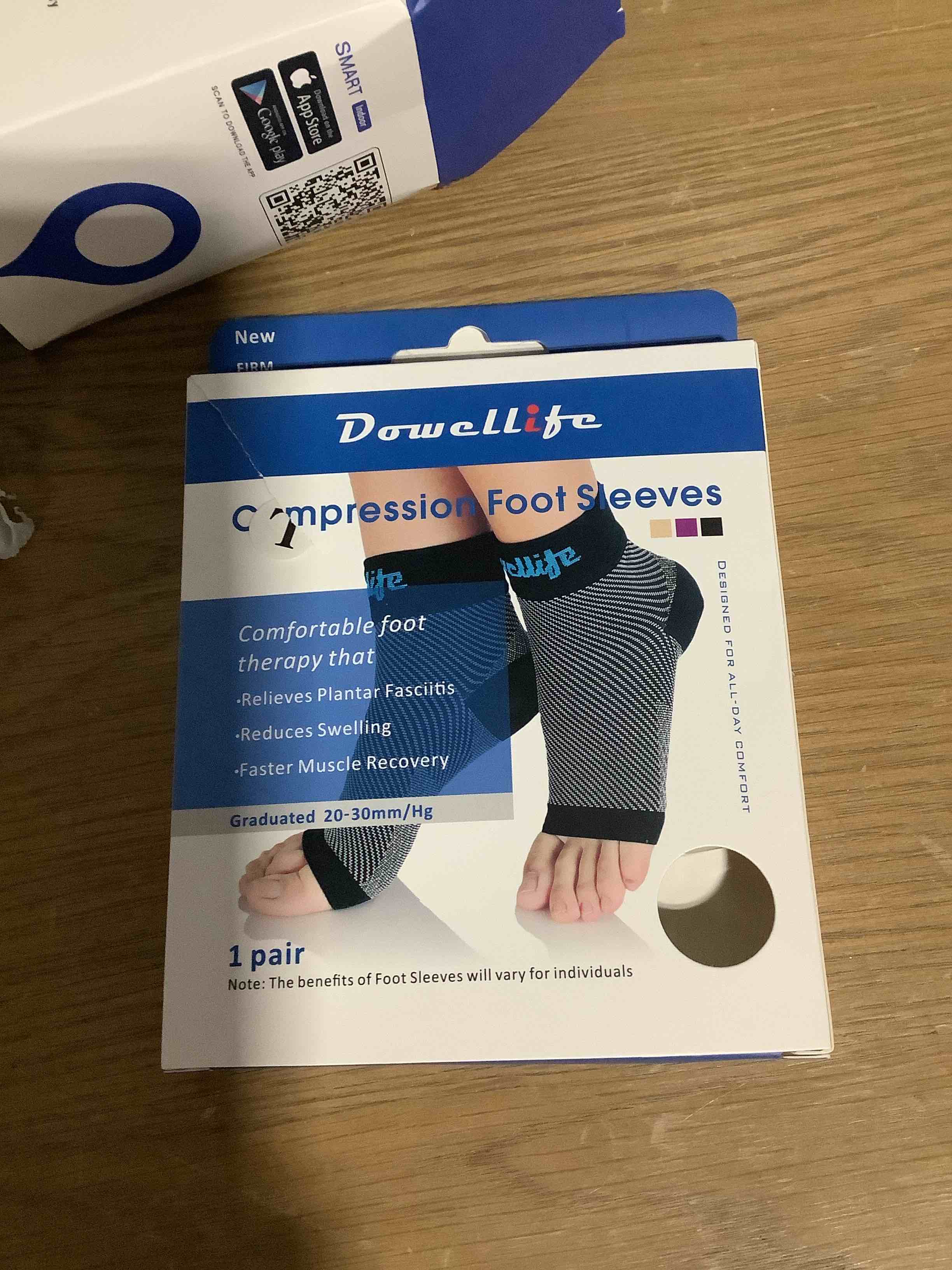 Condition photo showing New/Like New for Dowellife  Plantar Fasciitis Socks, Ankle Brace Compression Support Sleeves & Arch Support, Foot Compression Sleeves, Ease Swelling, Achilles Tendonitis, Heel Spurs for Men Women (Nude, Nude  Large