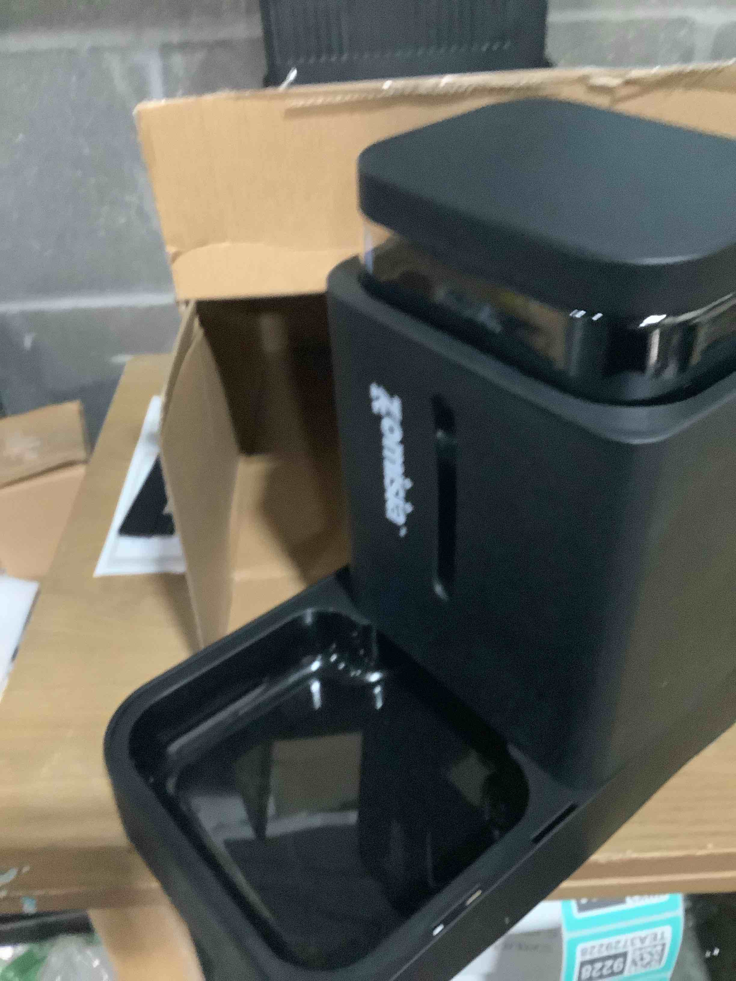 Condition photo showing Good Condition for Automatic Cat Feeder and Water Dispenser Set, 2 in 1 Gravity Cat Food Dispenser with 180 Degree Rotatable, Pet Self Feeding Large Capacity for Small Dogs Puppy Kitten, Black, 0.8 Gallon x 2 0.8 Gallon x 2 Black