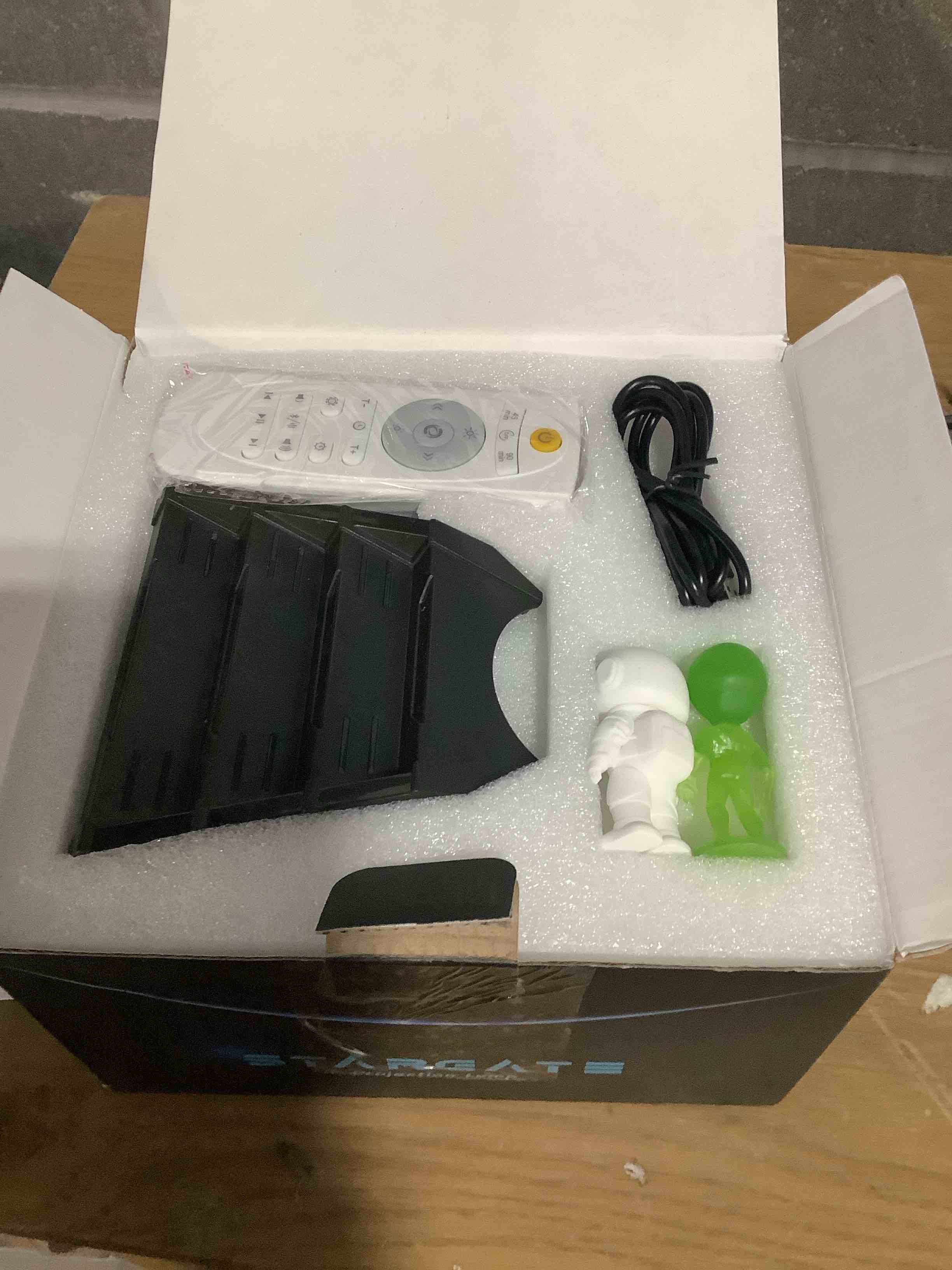 Condition photo showing Good Condition for Galaxy Projector with Plasma Ball, 8 Aurora Lights, White Noise Machine, Bluetooth Speaker, Timer Alarm Clock, Remote Controlled Night Light for Bedroom, Kids/Adults, Party, Christmas Gifts