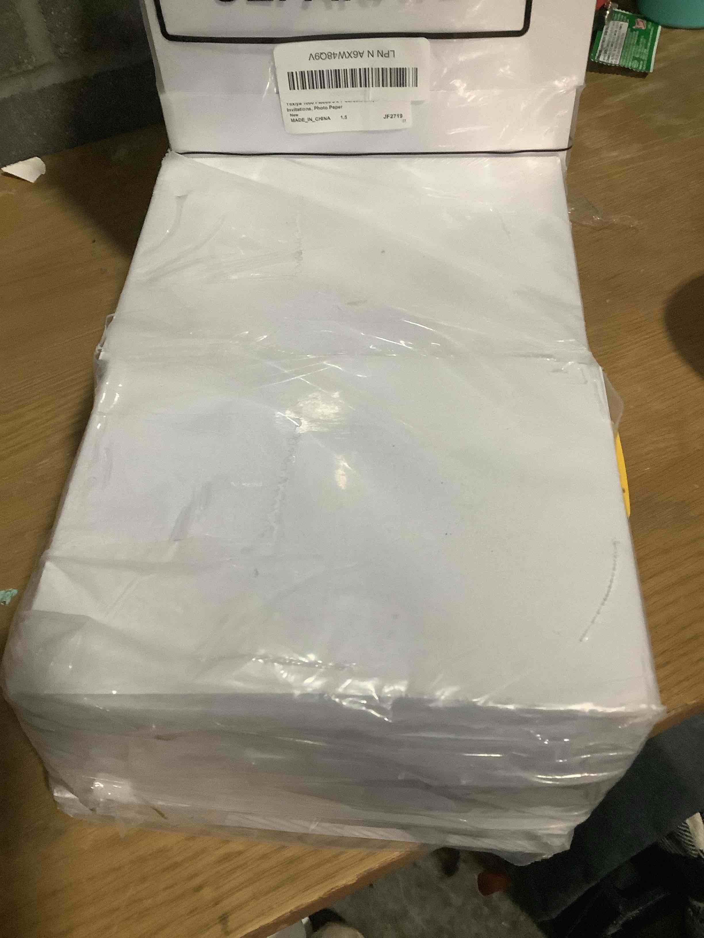 Condition photo showing New/Like New for Yexiya 1000 Pieces 5 x 7 Cardstock Index Cards Blank White Index Cards Bulk, 180 Gsm Postcards Stock Printer Paper for Invitations, Photo Paper