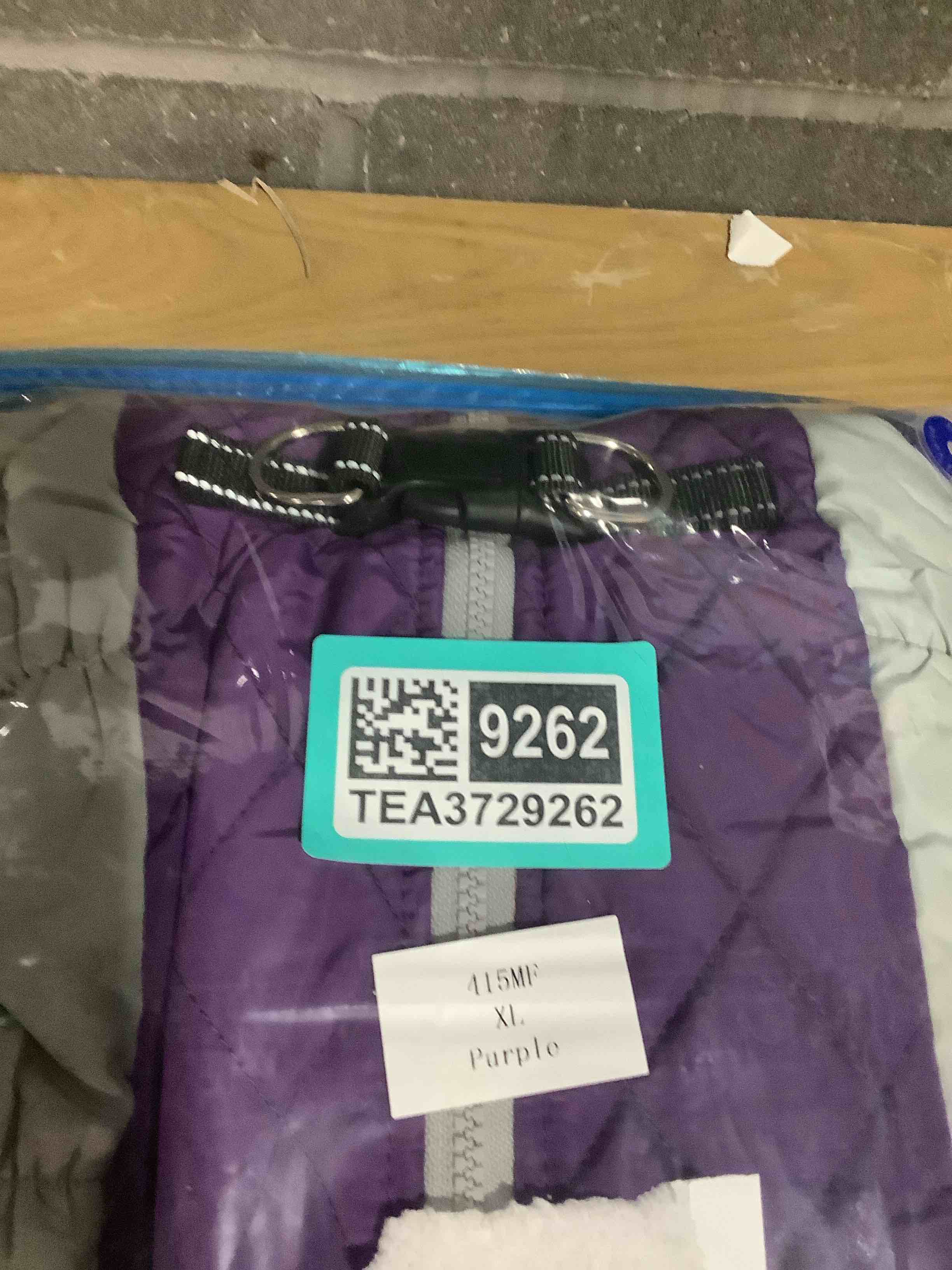 Condition photo showing Good Condition for MIGOHI Full Body Dog Coat - Warm Reflective Large Dog Winter Coat with Harness,Turtleneck Fleece Jacket for Dogs,Four-Leg Windproof Puffer Jackets Snowsuit with Zipper for Small Medium Large Dogs,XL Purple X-Large(Back:20.1")