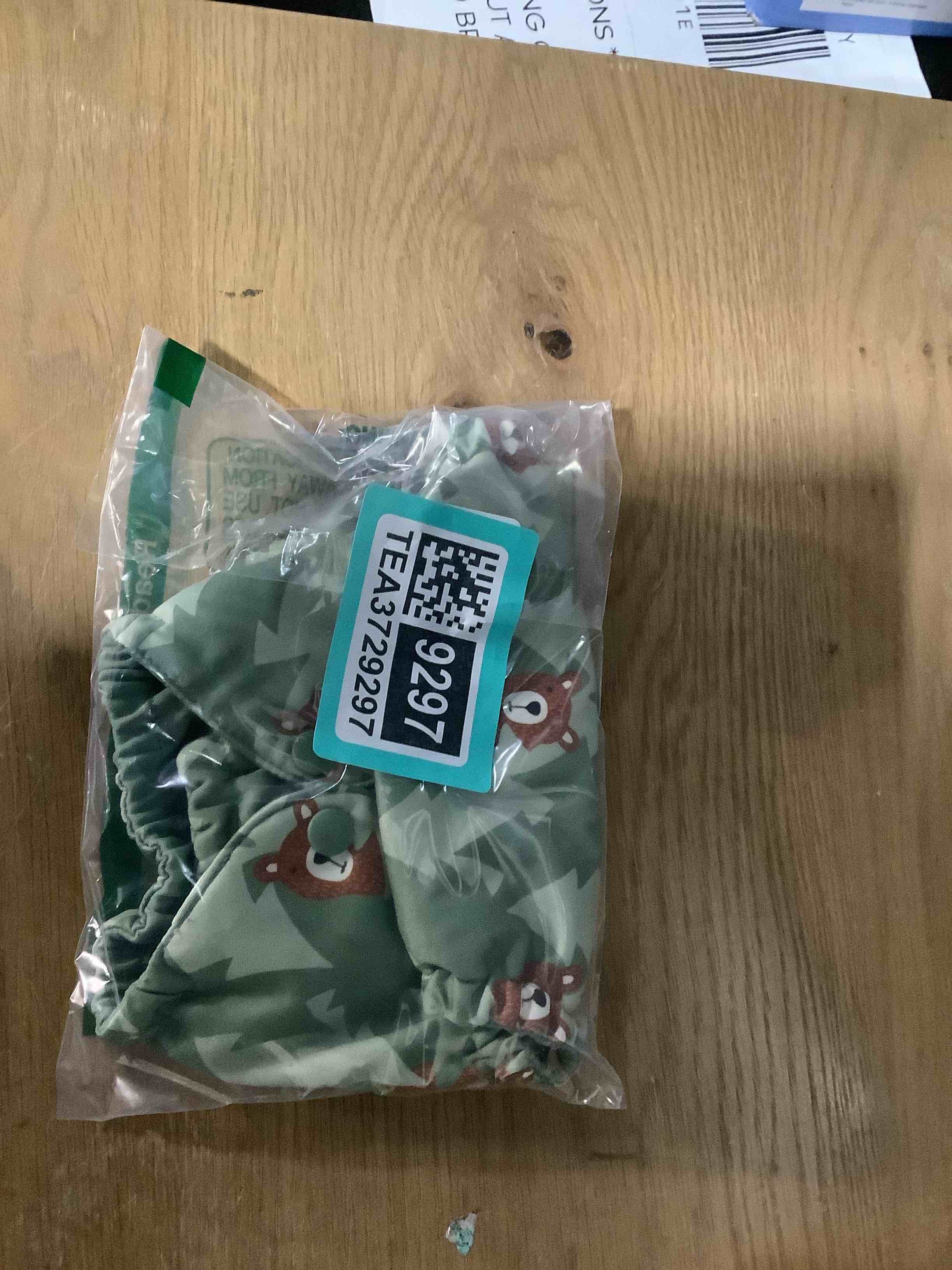 Condition photo showing Good Condition for Esembly Cloth Diaper Cover - Reusable Swim Diaper, Waterproof, Breathable - Adjustable Outer Layer Over Absorbent Inner for Blowout Protection - Peek-a-Bear, Size 1 (7-17lbs) Peek-a-bear Size 1