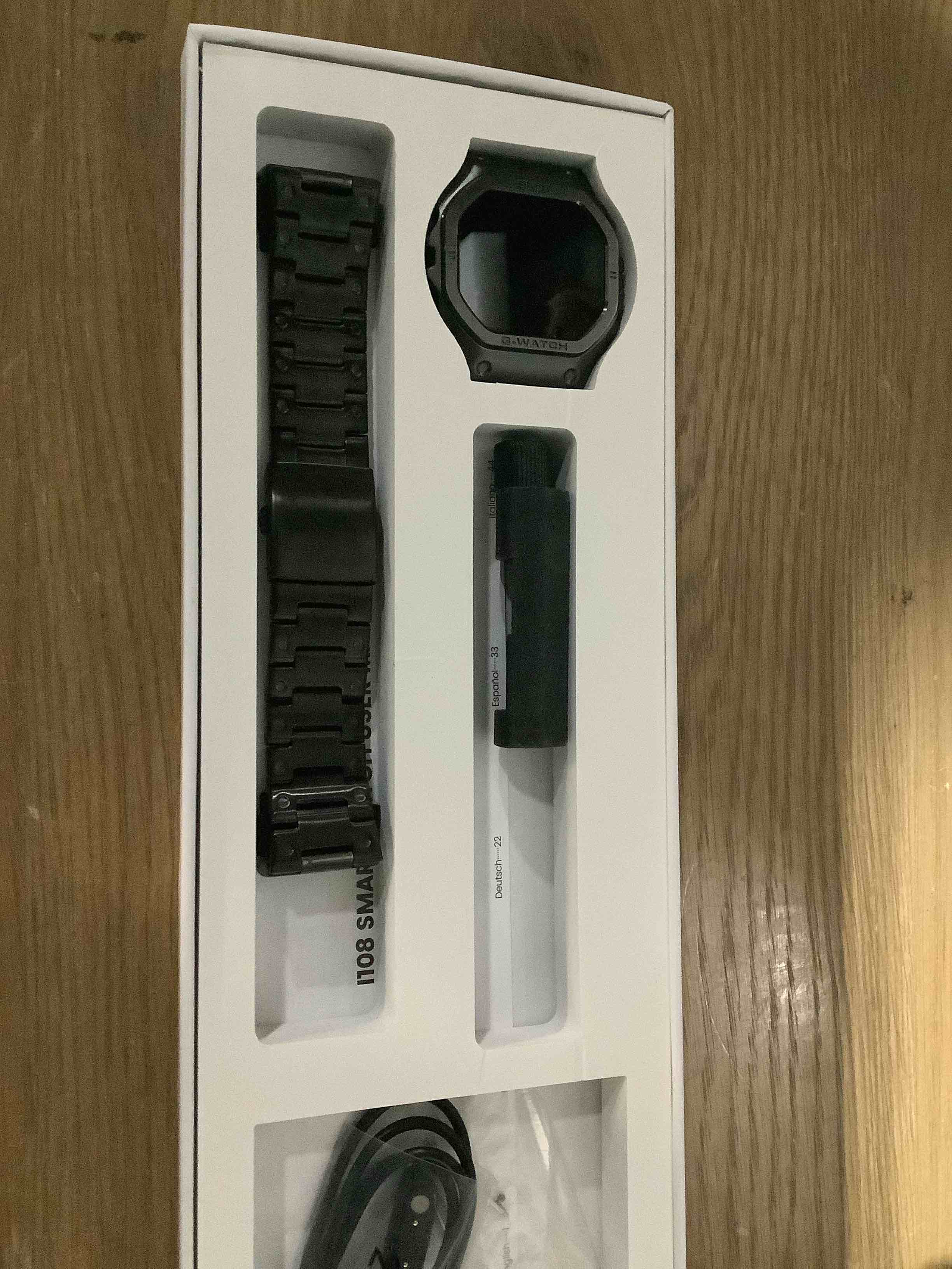 Condition photo showing Good Condition for Smart Watch for Men Smart Watches Military Watches for Men Fitness Tracker Bluetooth Call Heart Rate Monitor Sleep Monitor Pedometer Step Counter Waterproof Smartwatch iOS Android Phones Canvas Band Stainless steel