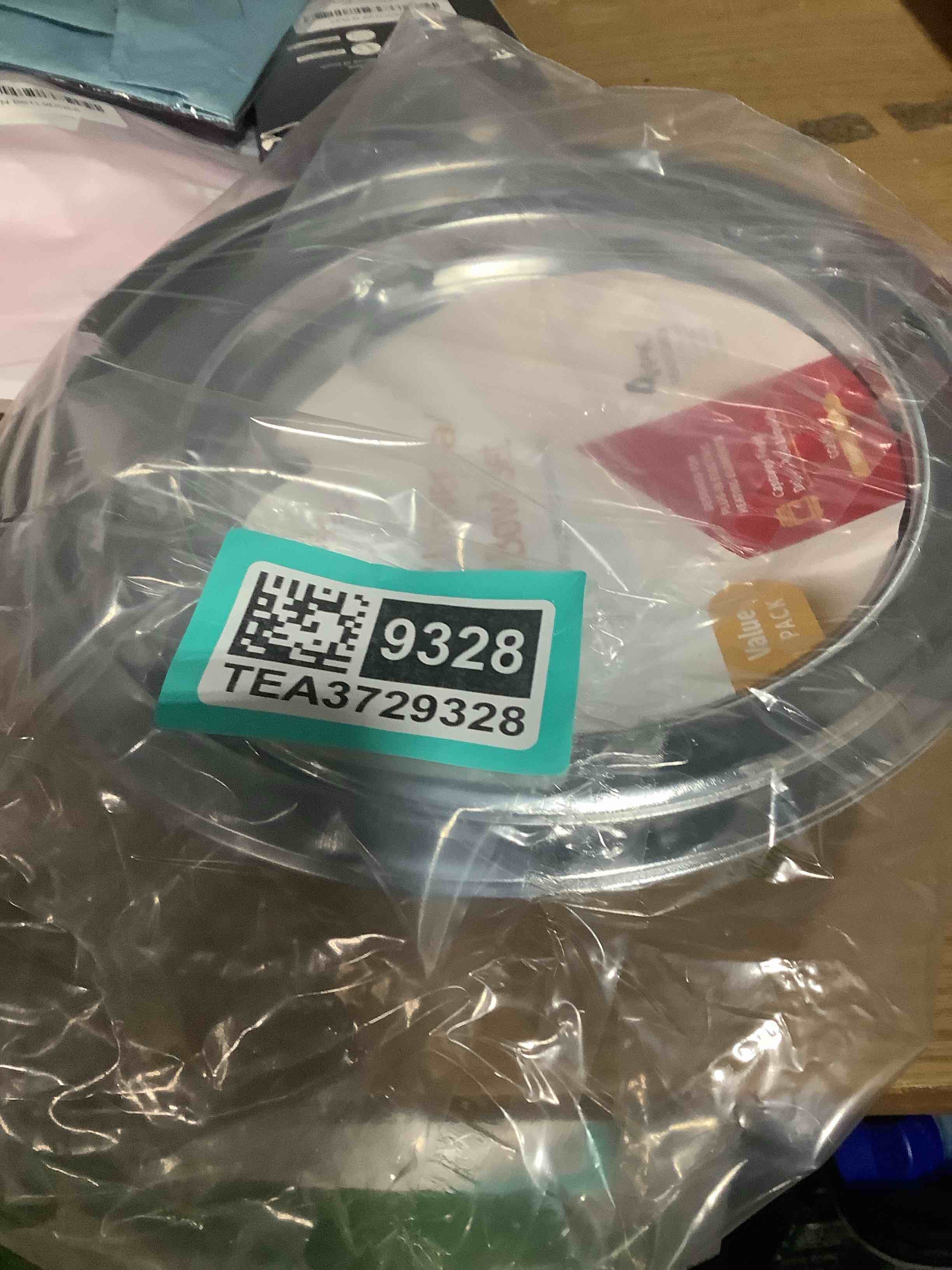 Condition photo showing New/Like New for 4-Piece Drip Pans Set - Compatible with GE Stoves - Chrome Finish Electric Stove Burner Drip Pans - 2 x 6inch, 2 x 8inch Stove Drip Pans - GE Stove Drip GE/Hotpoint GE-Silver