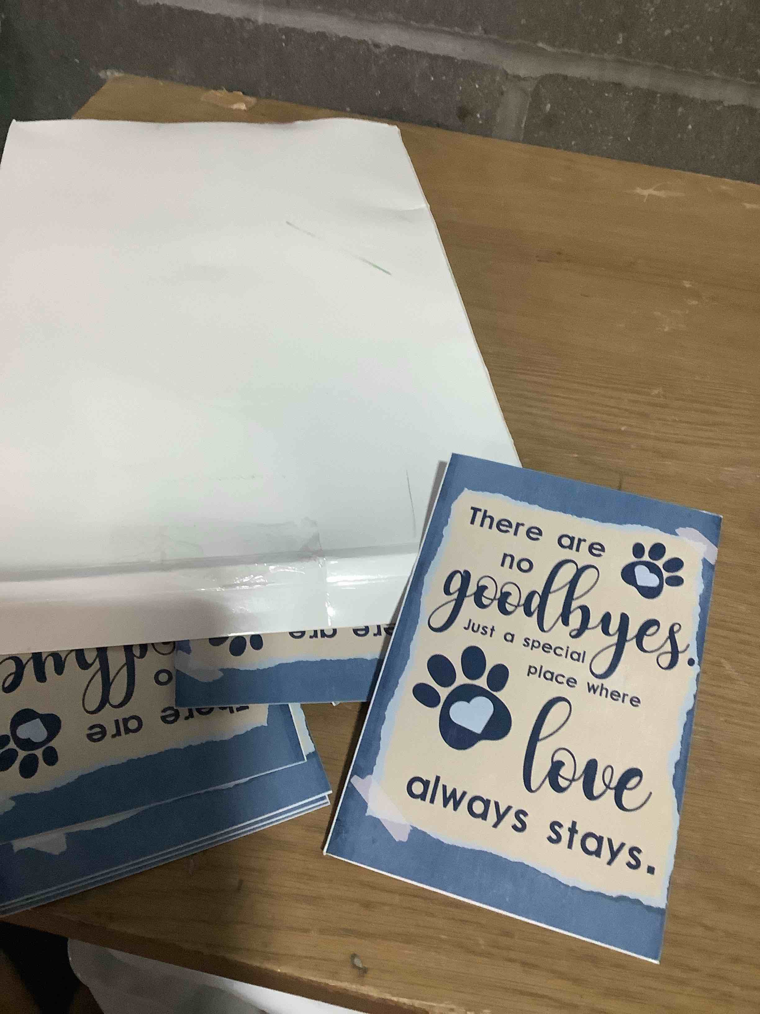 Condition photo showing Good Condition for Geyoga 36 Sets Pet Sympathy Cards for Dogs Cats with Envelopes and Stickers, Loss of Dog Condolence Cards Bulk, Thoughtful Bereavement Sympathy Gifts for Loss of Beloved Pet(Stylish)