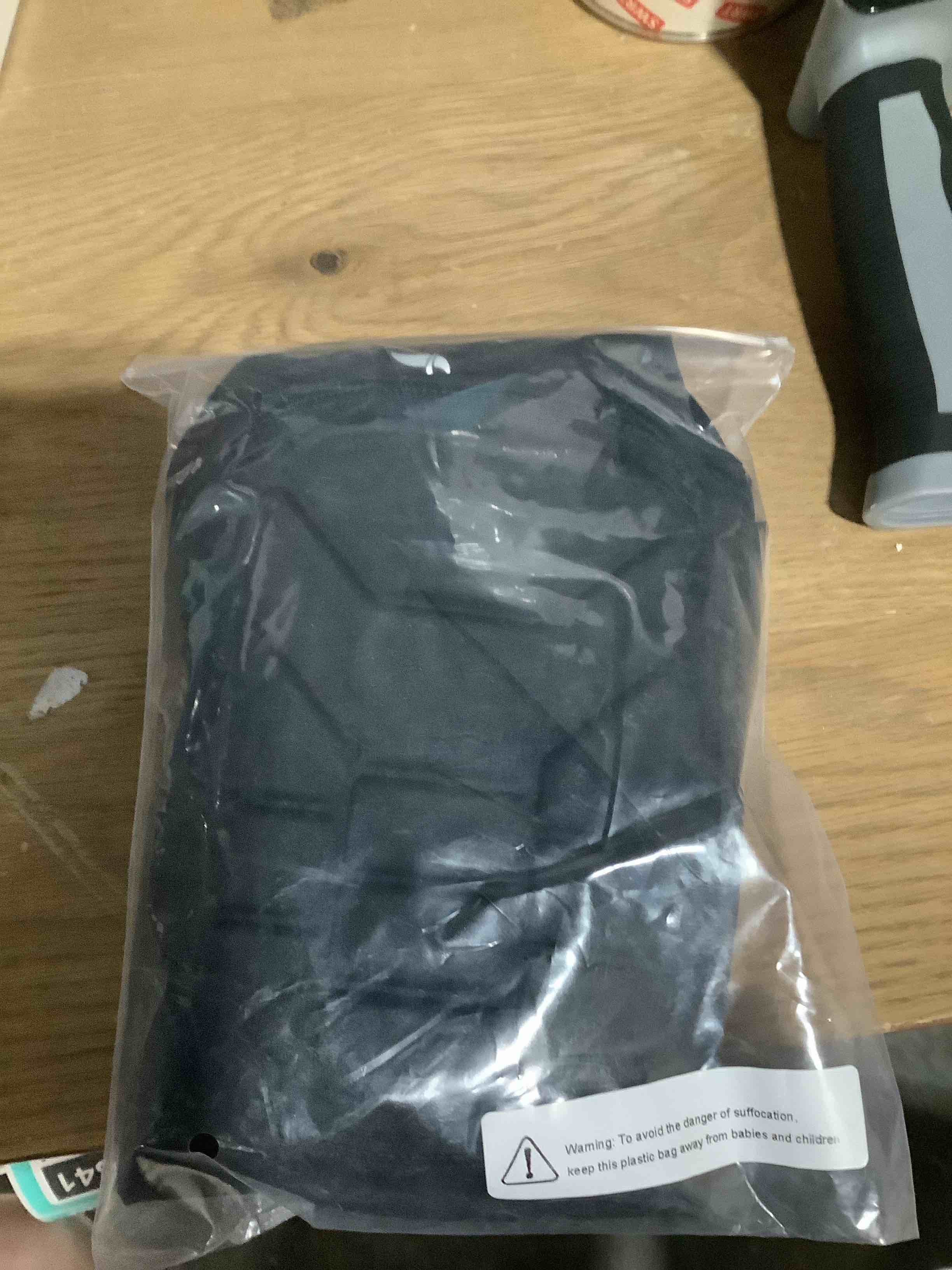 Condition photo showing Good Condition for Knee Calf Padded 2 Pack Compression Leg Sleeve Shin Protective Support Medium Black Padded Knee Calf