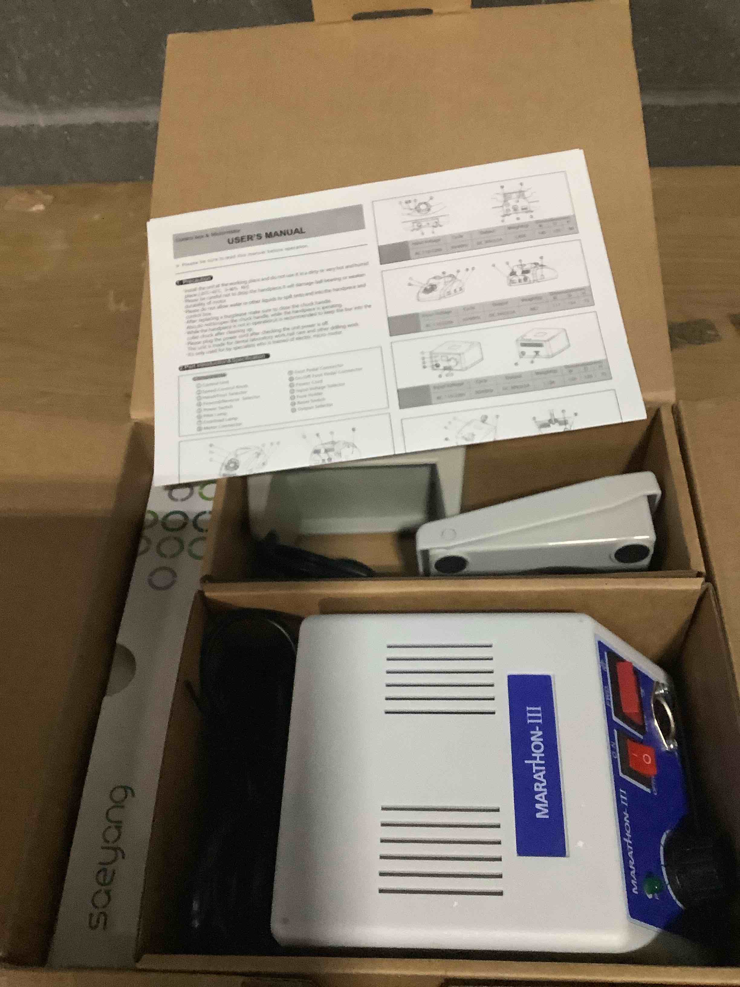 Condition photo showing Good Condition for Marathon-III Micromotor Lab Jewelry Carving sander Micromotor Micromotor Hand Kit suitable for marathon