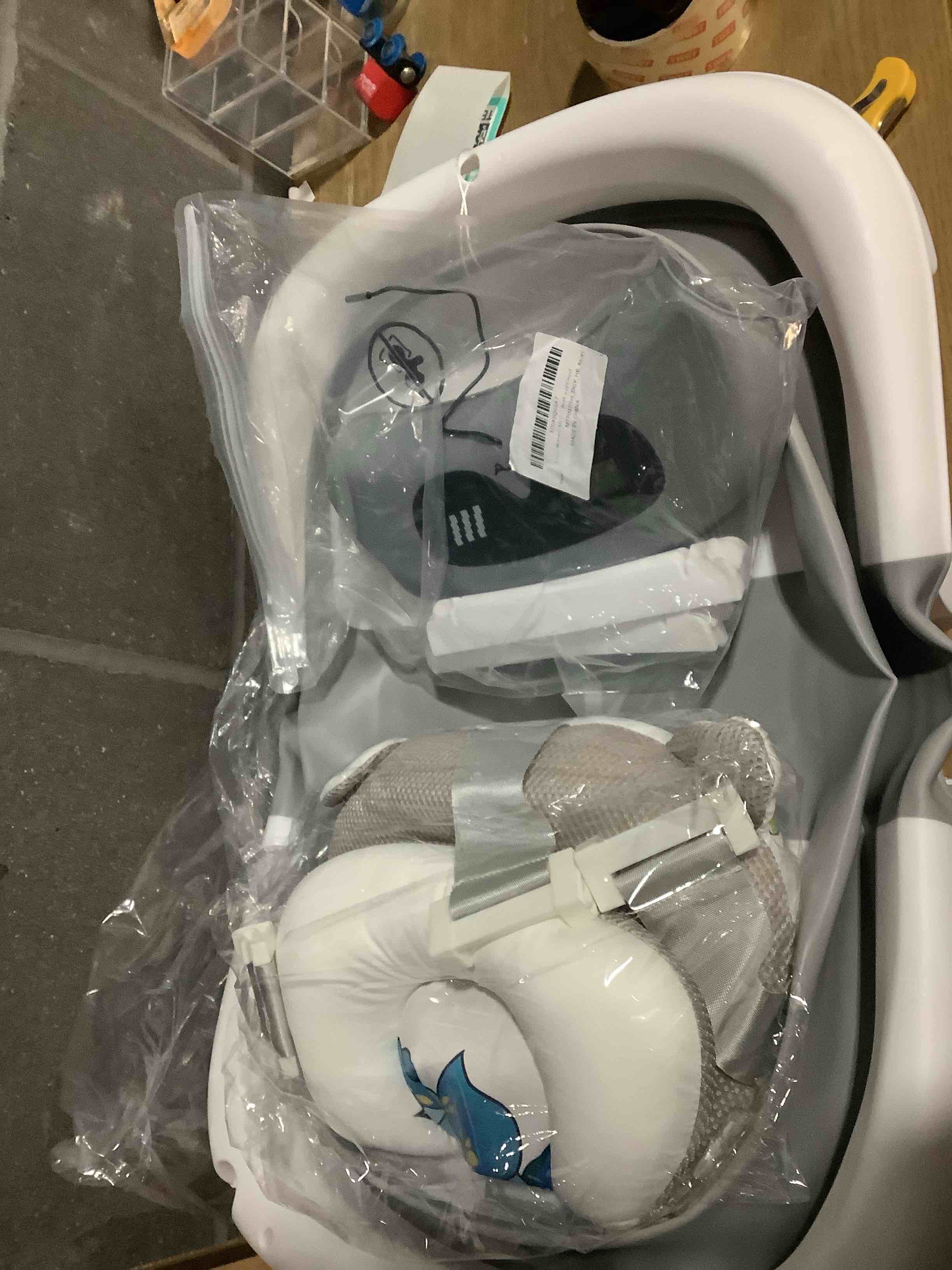 Condition photo showing Good Condition for AVIDOR Baby Bathtub,Collapsible Bathtub for Newborn to Toddler,Durable Essential Infant Bath Tub,Portable Travel Baby Tub with Soft Bath Net,No-Slip Feet and Dinosaur Shaped (Grey) Dinosaur Grey