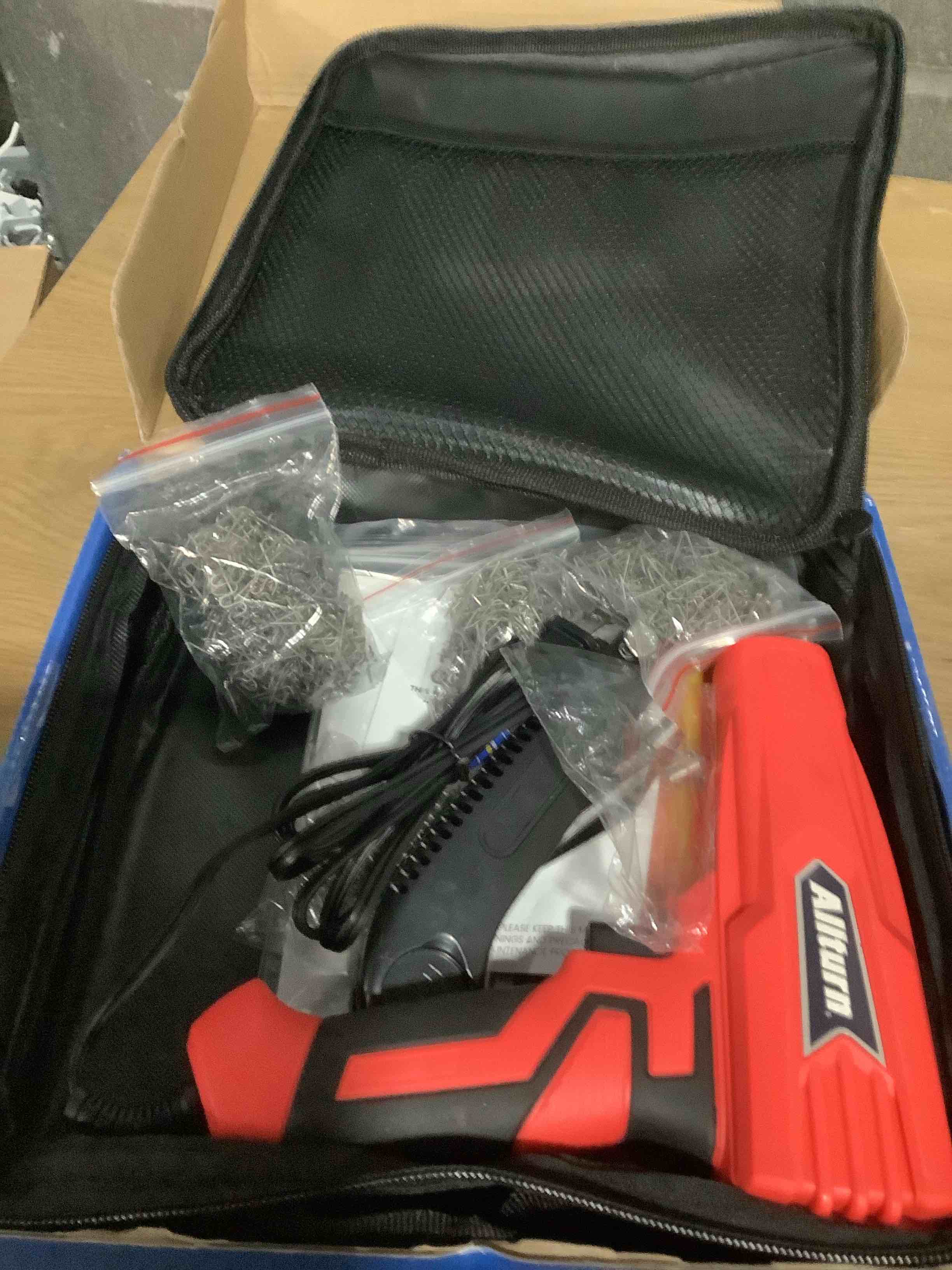 Condition photo showing Good Condition for Allturn Plastic Welder, 2 in 1 Plastic Welding Kit, Hot Staples Weld Gun, Car Bumper Repair Kit for Most Plastics, Patent Number D970324(Red)