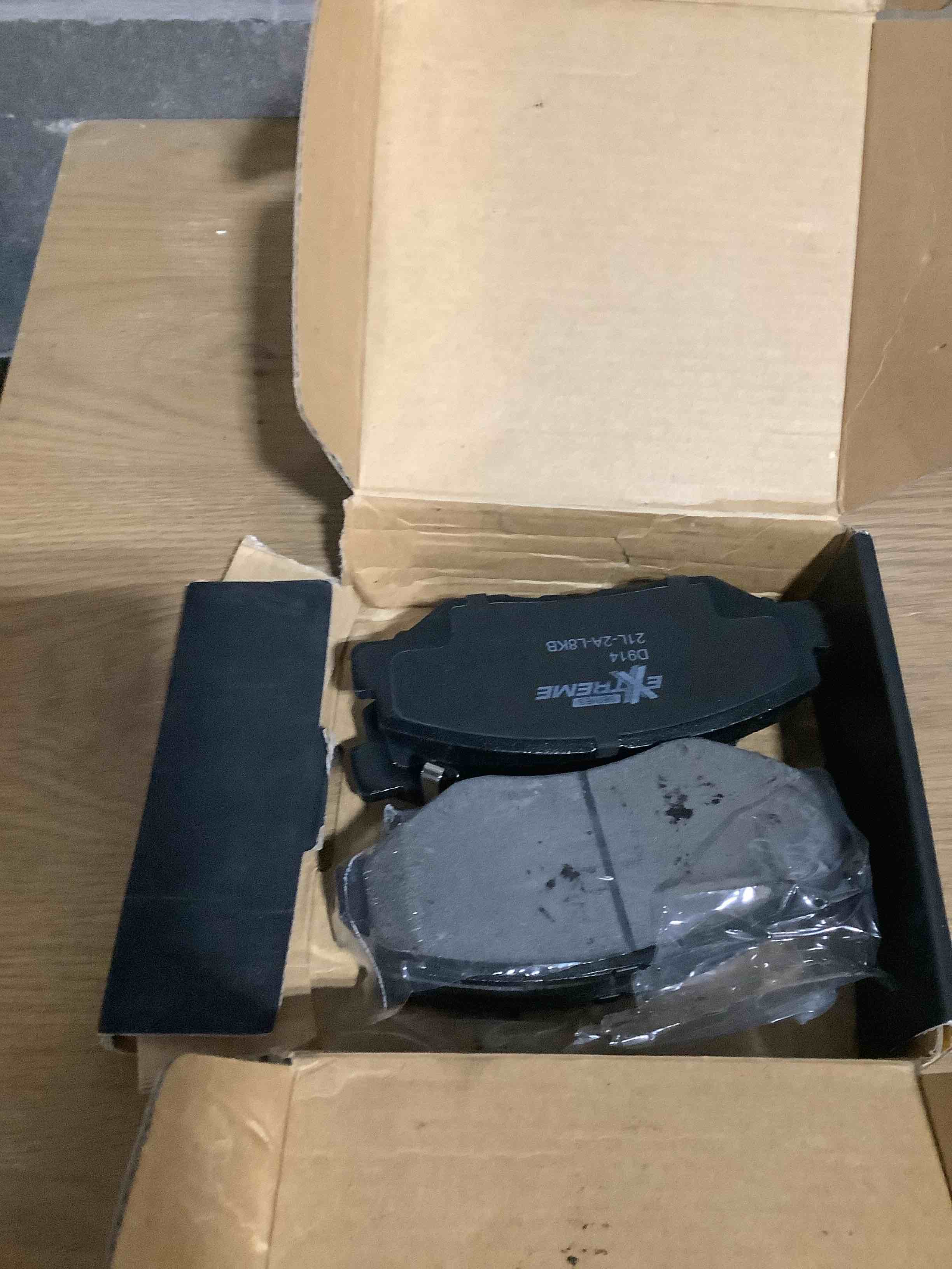 Condition photo showing As Is for TOVASTY 4PCS Front Brake Pads Premium Carbon Ceramic Pad Compatible with Acura ILX 2013-2015, Compatible with Honda Civic 2012-2021, CR-V 2002-2006, CR-V 2012-2016 Front D914