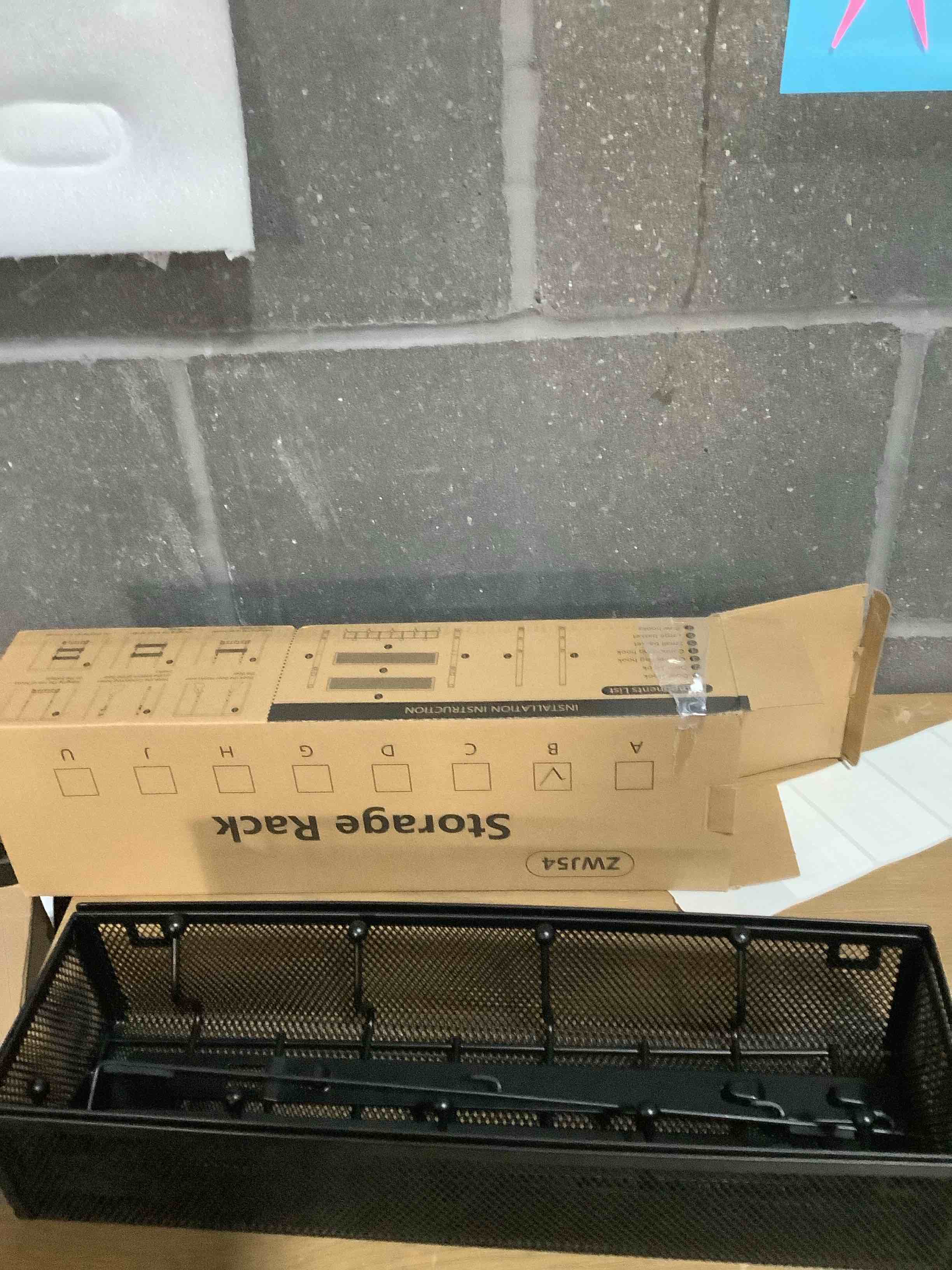 Condition photo showing Good Condition for Consumest Over The Door Hooks Organizer - Extra Long Door Hanger with 9 Coat Hooks & 2 Mesh Basket, Back Storage Organizer Hanging Towels for Bathroom, Bedroom, Black (for 1.76 in Doors)