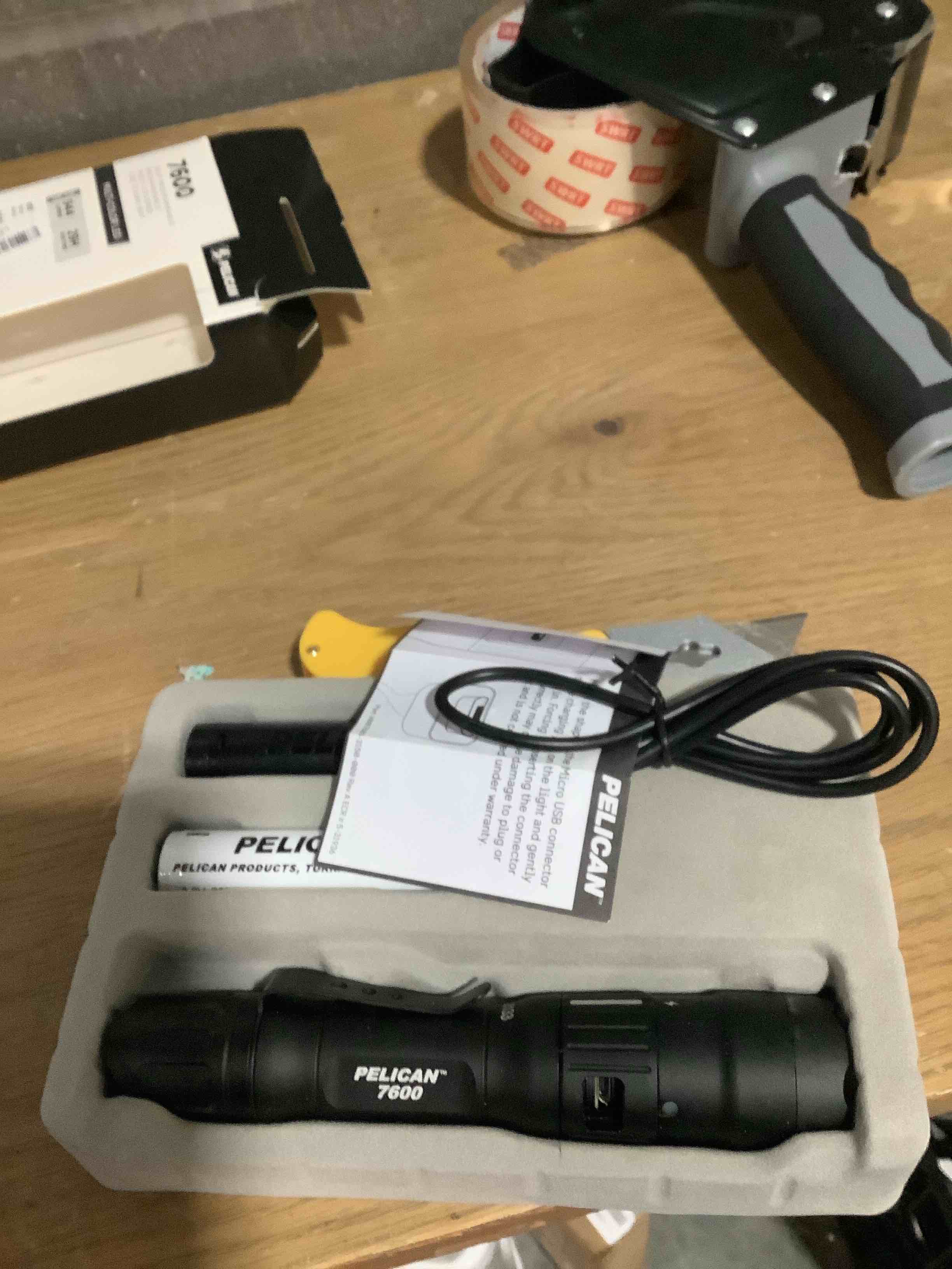 Condition photo showing Good Condition for Pelican 7600 Rechargeable Tactical Flashlight (Black)