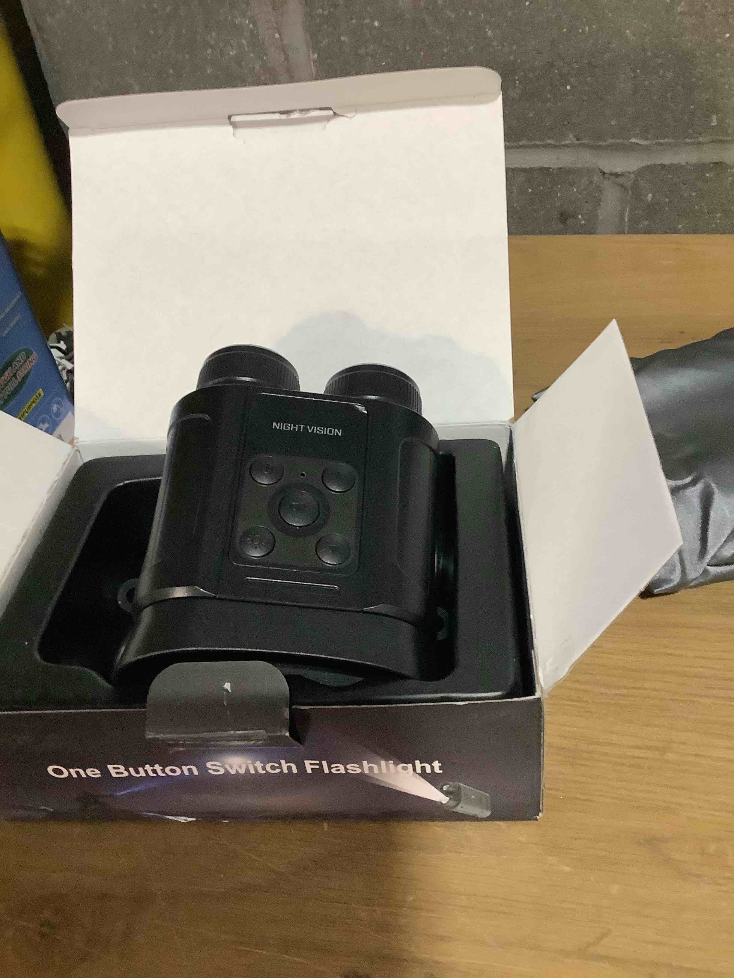 Condition photo showing Good Condition for Night Vision Goggles,Compact Night Vision Binoculars,32GB Card Included, Photo/Video Capture,Outdoor tools for Education, Wildlife Watching,Gifts for Boy, Gifts for Men, Gifts for Father (Pearl Black)